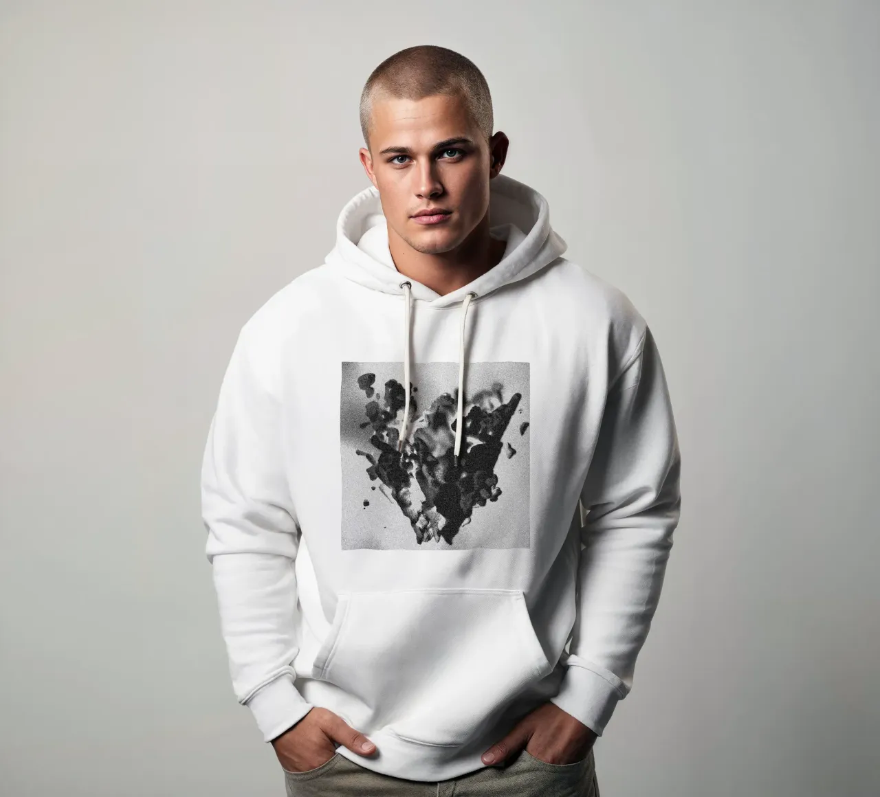 Solid Smoke hoodie by Khyati Trehan
