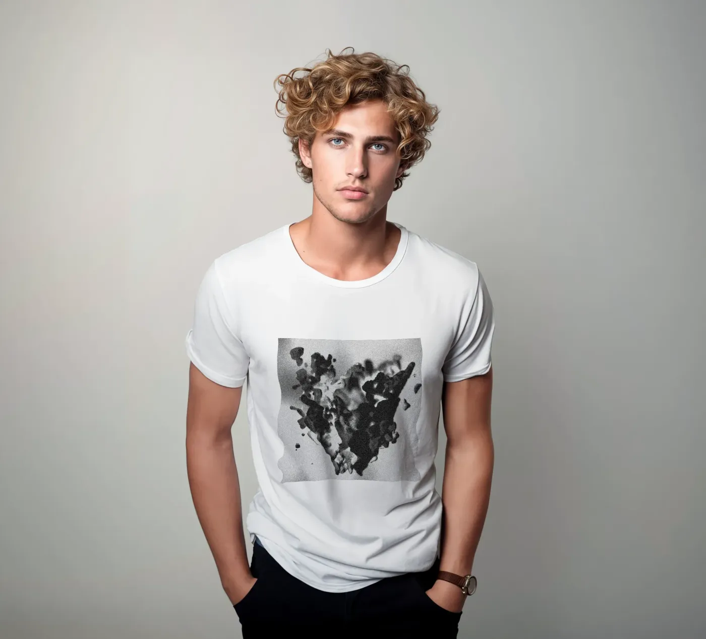 Solid Smoke t-shirt van Khyati Trehan