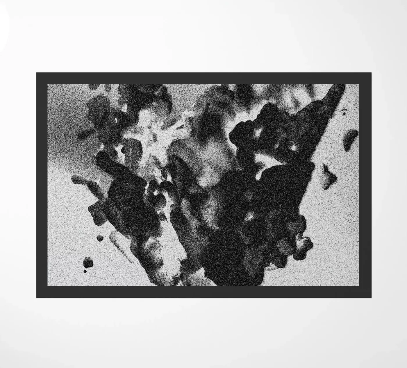 Solid Smoke doormat by Khyati Trehan