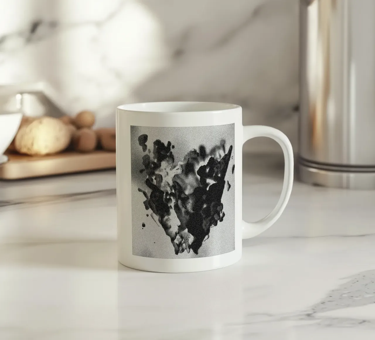 Solid Smoke ceramic mug by Khyati Trehan