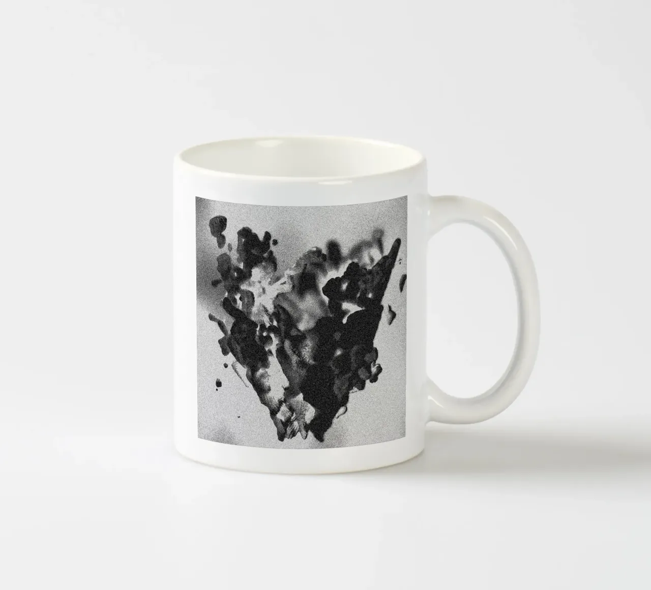 Solid Smoke ceramic mug by Khyati Trehan