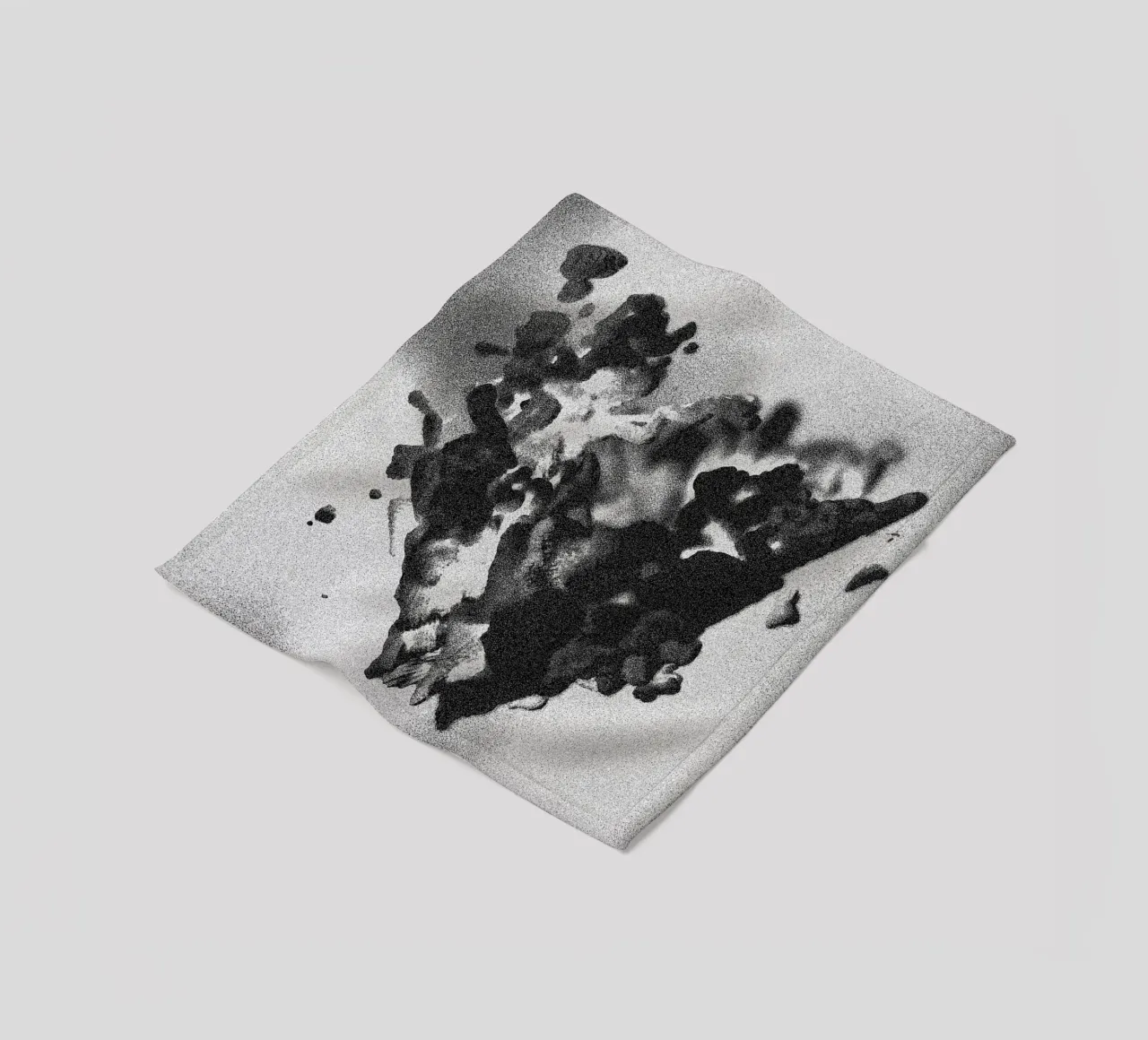 Solid Smoke Fleecedecke von Khyati Trehan