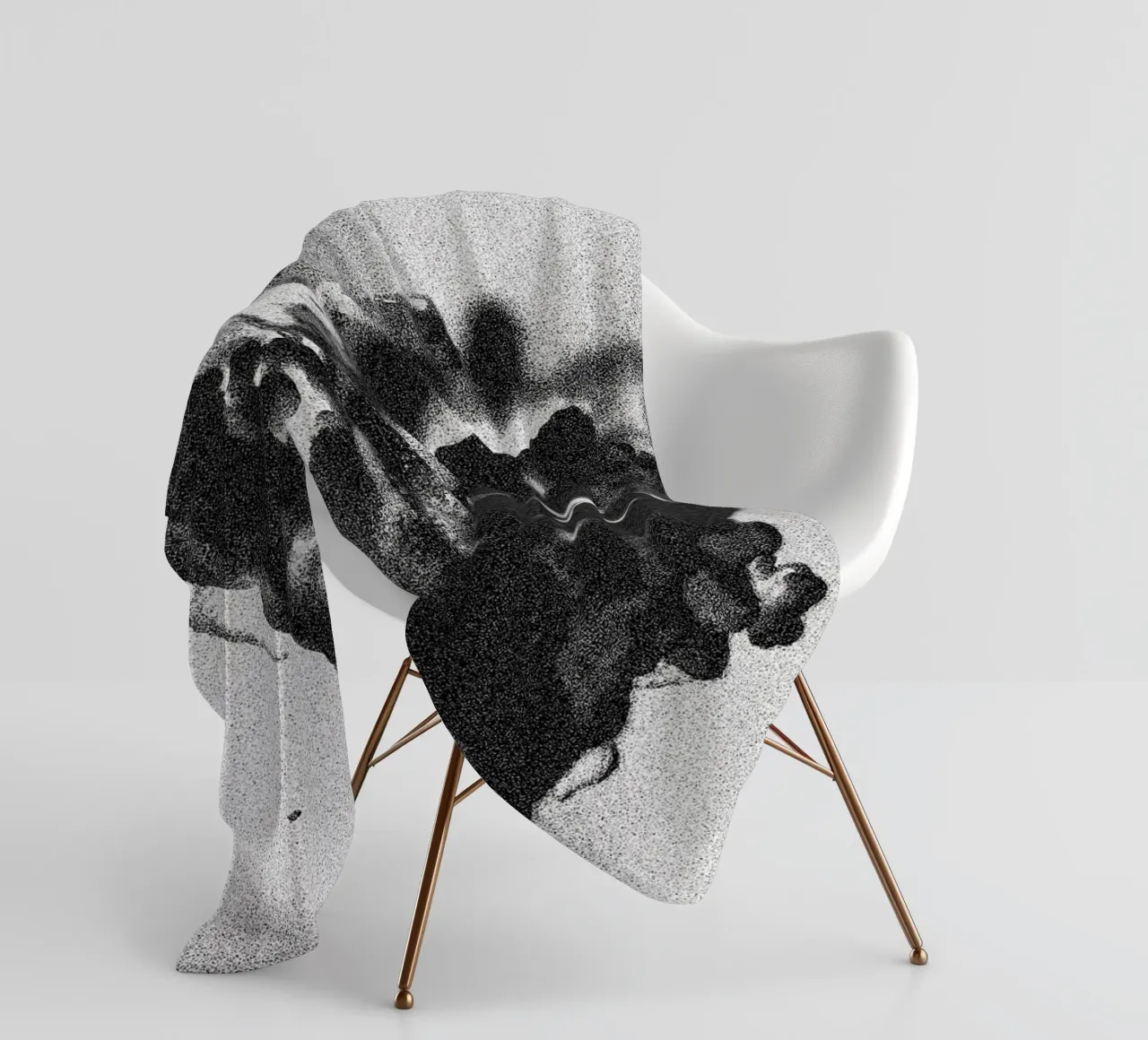 Solid Smoke Fleecedecke von Khyati Trehan