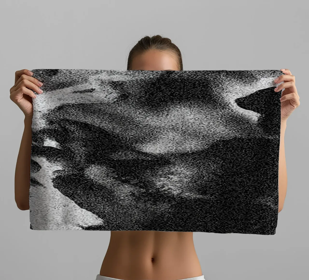 Solid Smoke towel by Khyati Trehan