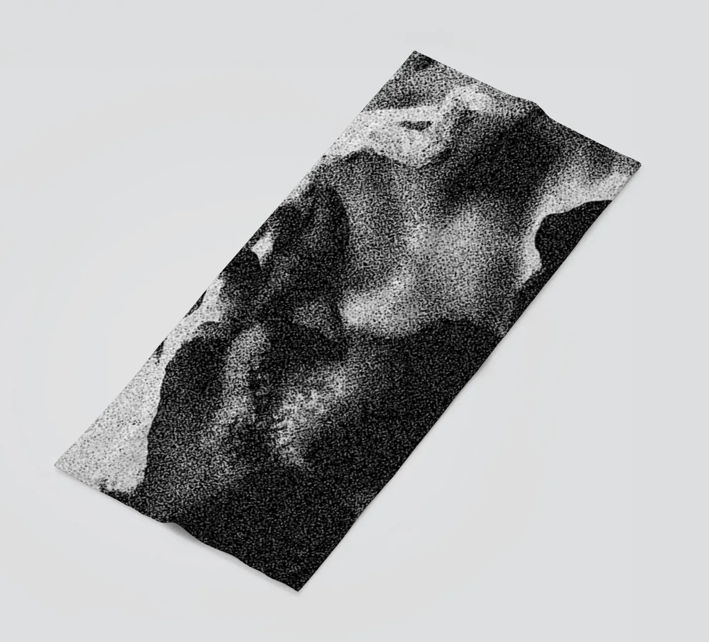 Solid Smoke beach towel by Khyati Trehan