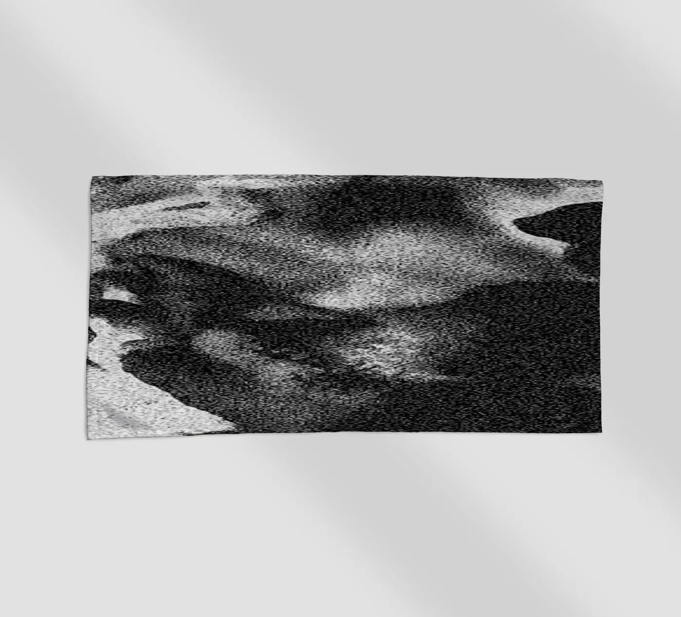 Solid Smoke beach towel by Khyati Trehan