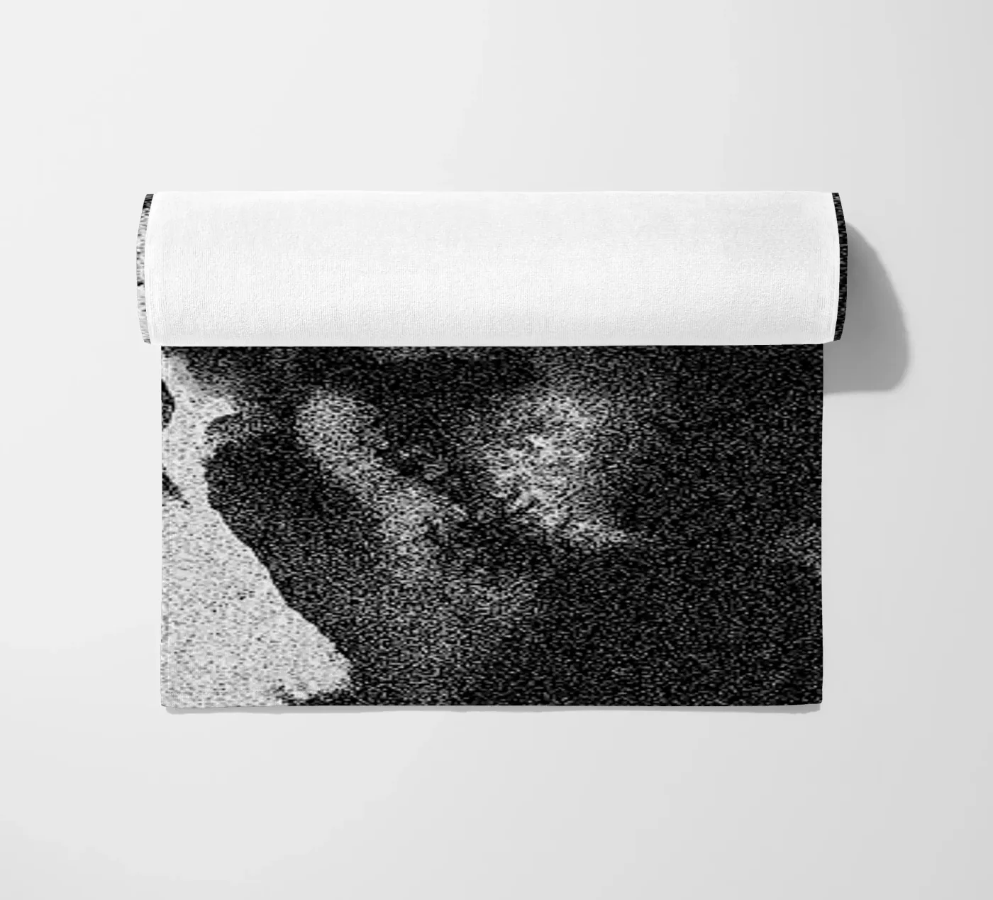 Solid Smoke beach towel by Khyati Trehan