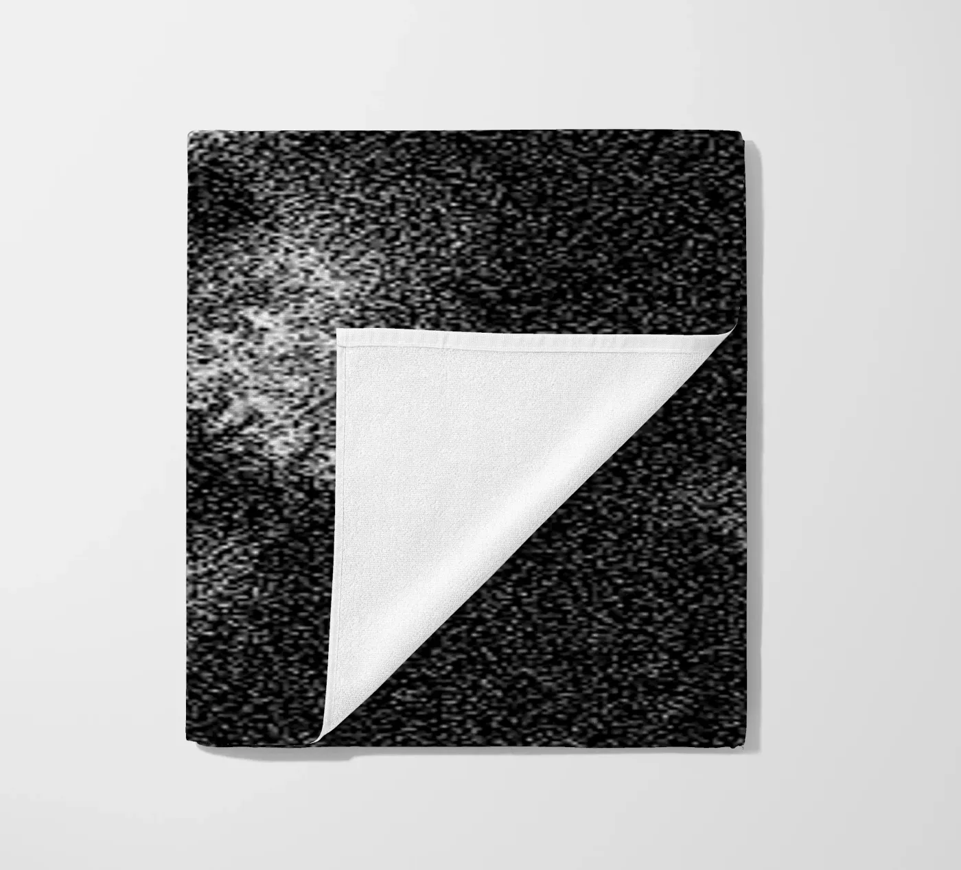 Solid Smoke beach towel by Khyati Trehan