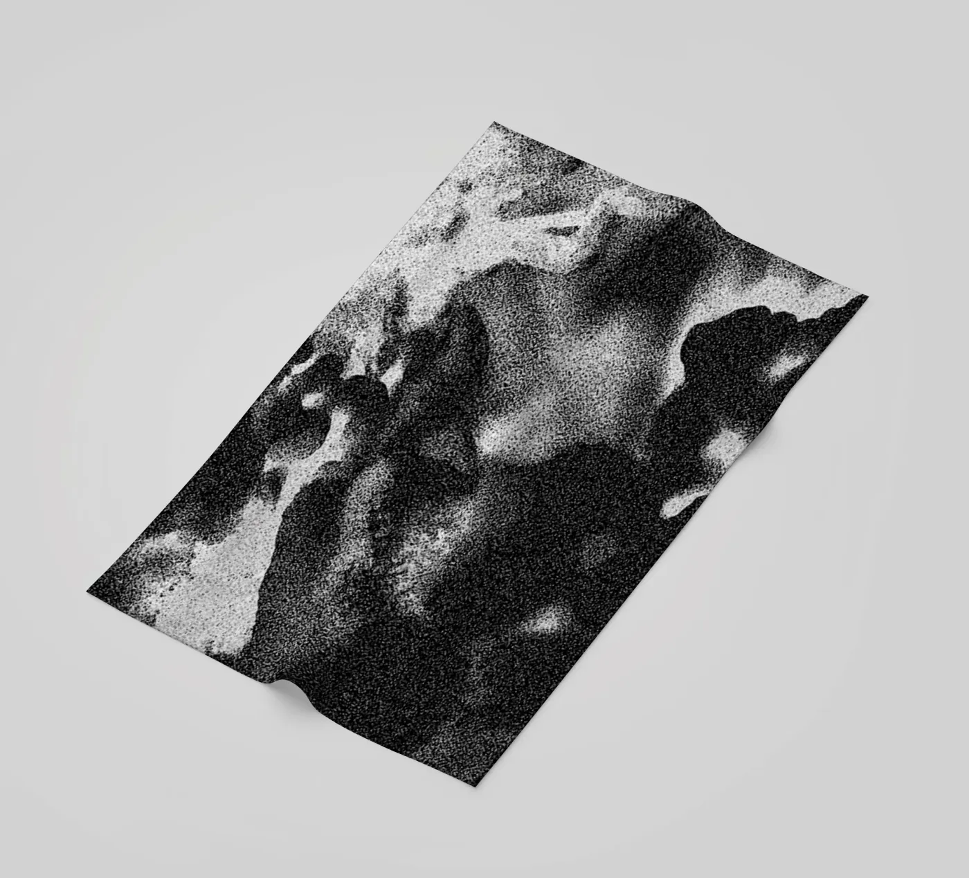 Solid Smoke beach towel by Khyati Trehan