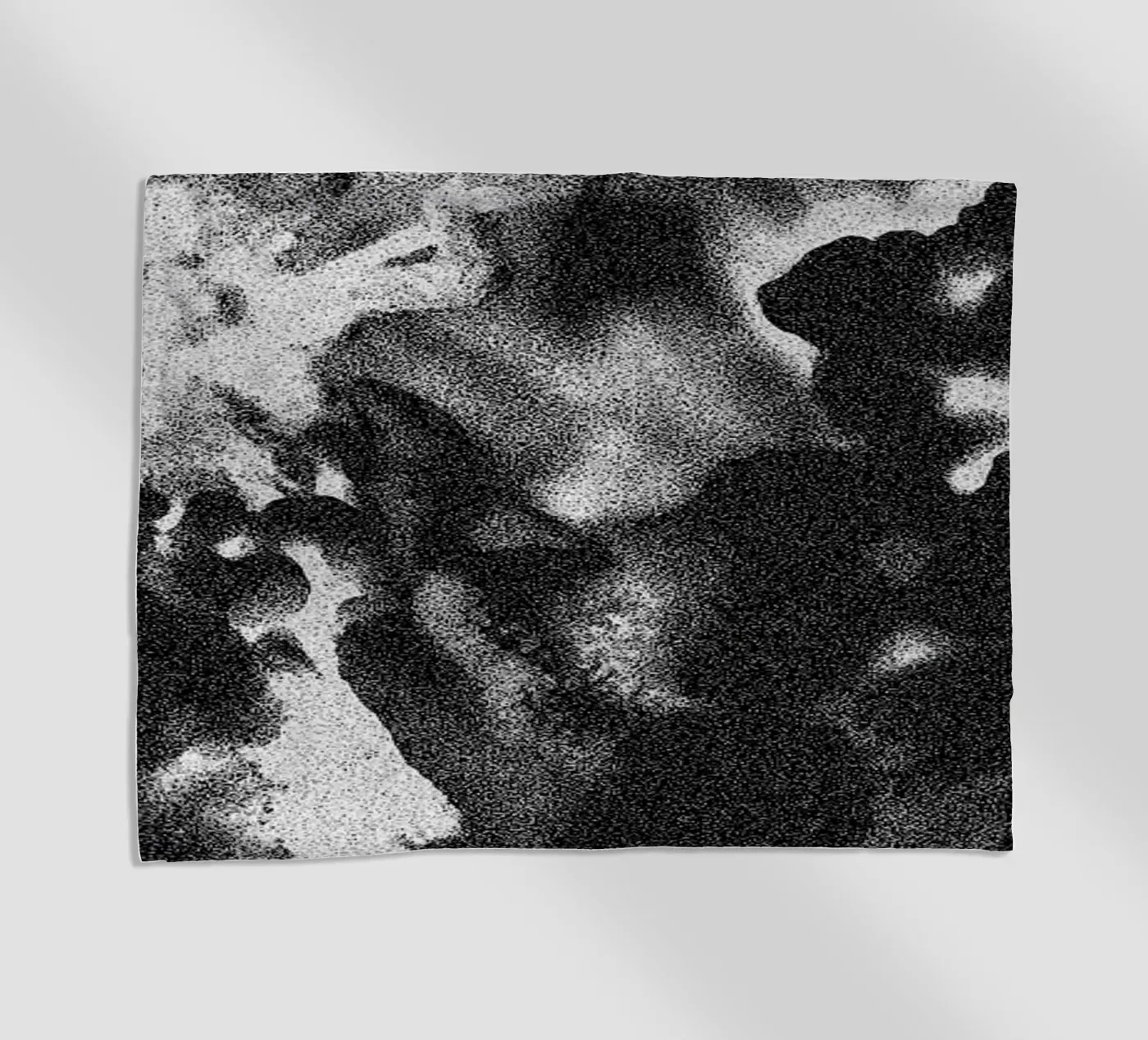 Solid Smoke beach towel by Khyati Trehan