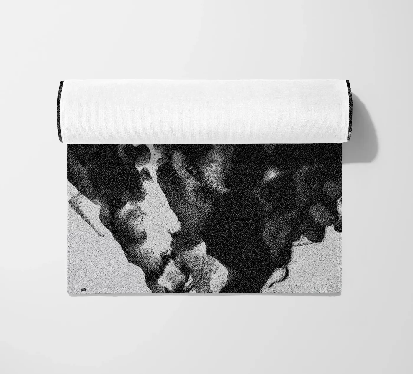 Solid Smoke beach towel by Khyati Trehan