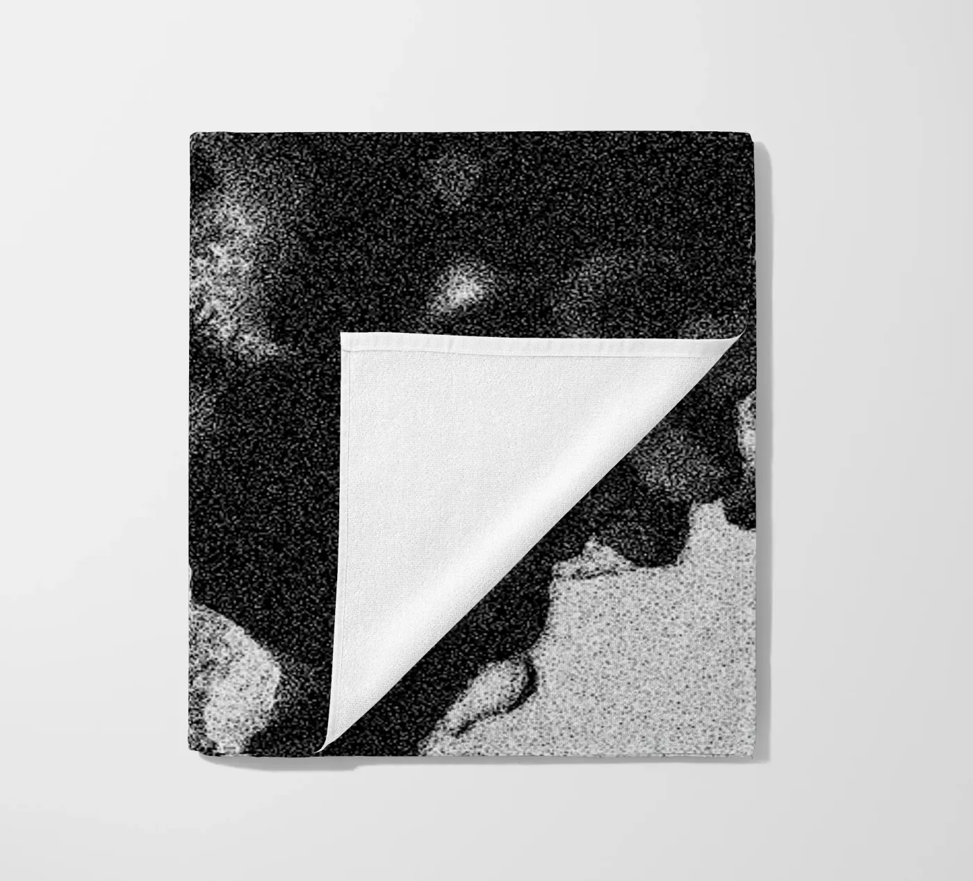 Solid Smoke beach towel by Khyati Trehan