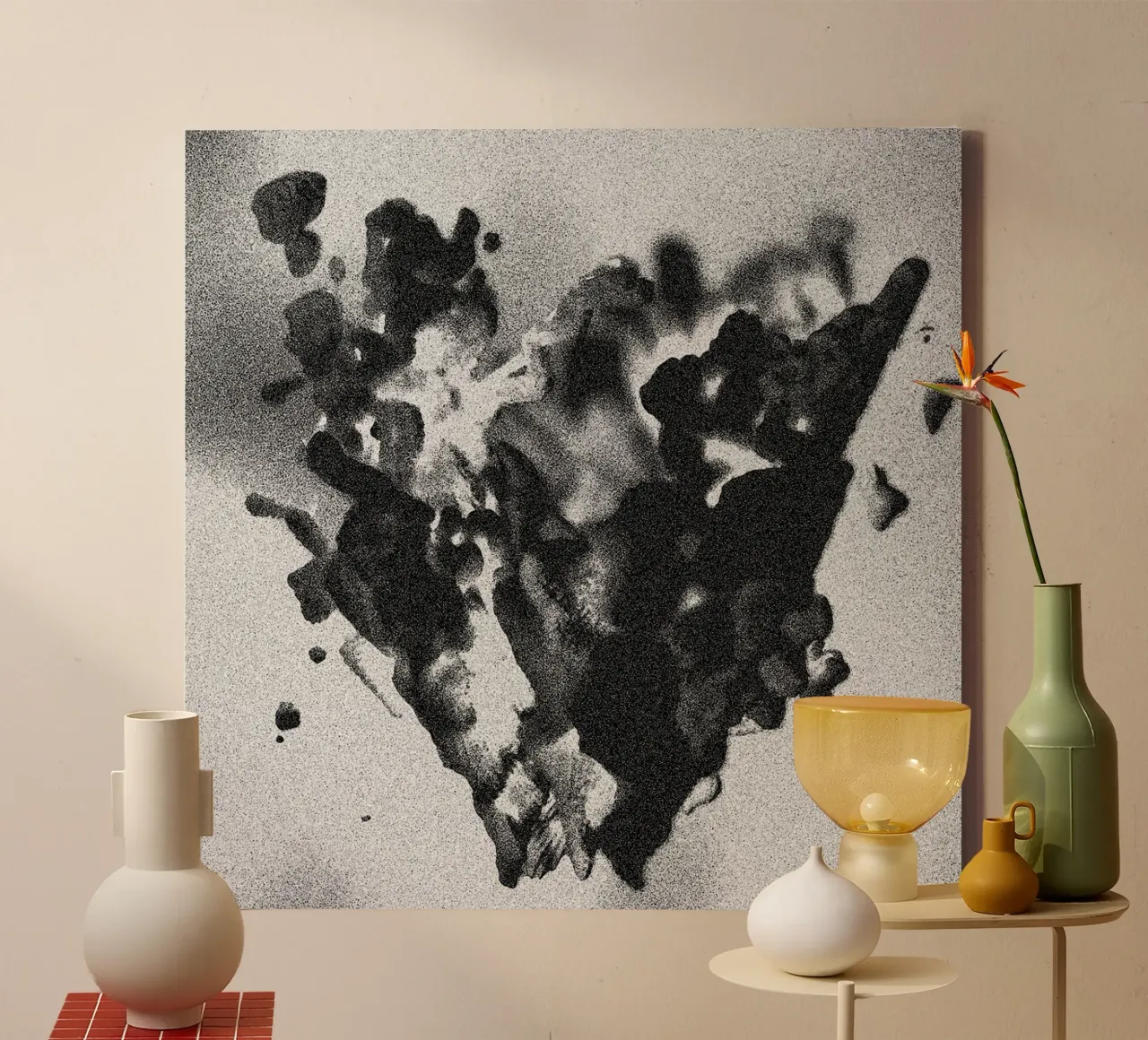 Solid Smoke canvas van Khyati Trehan