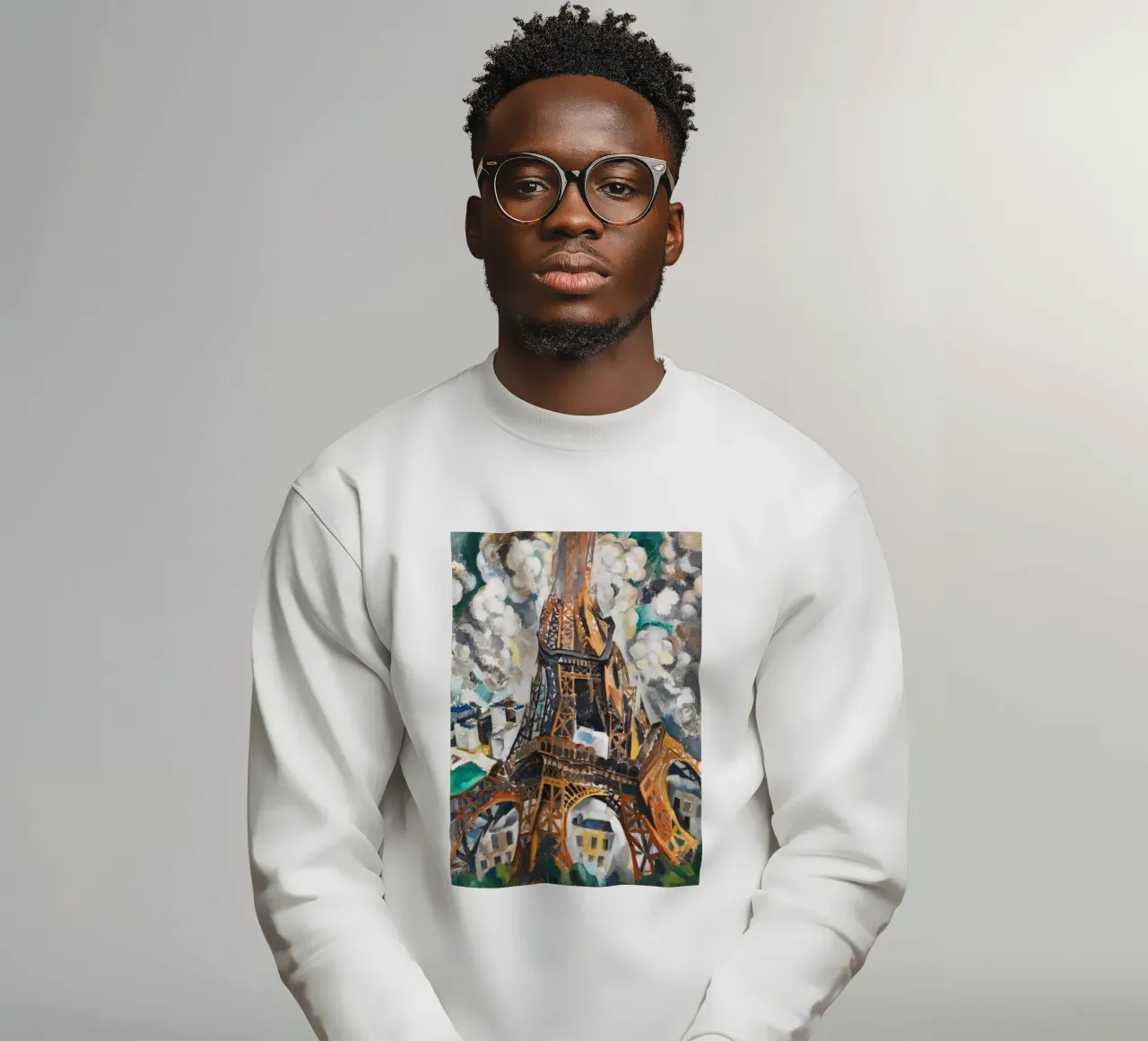 La Torre Eiffel di Robert Delaunay felpa da Venus Art