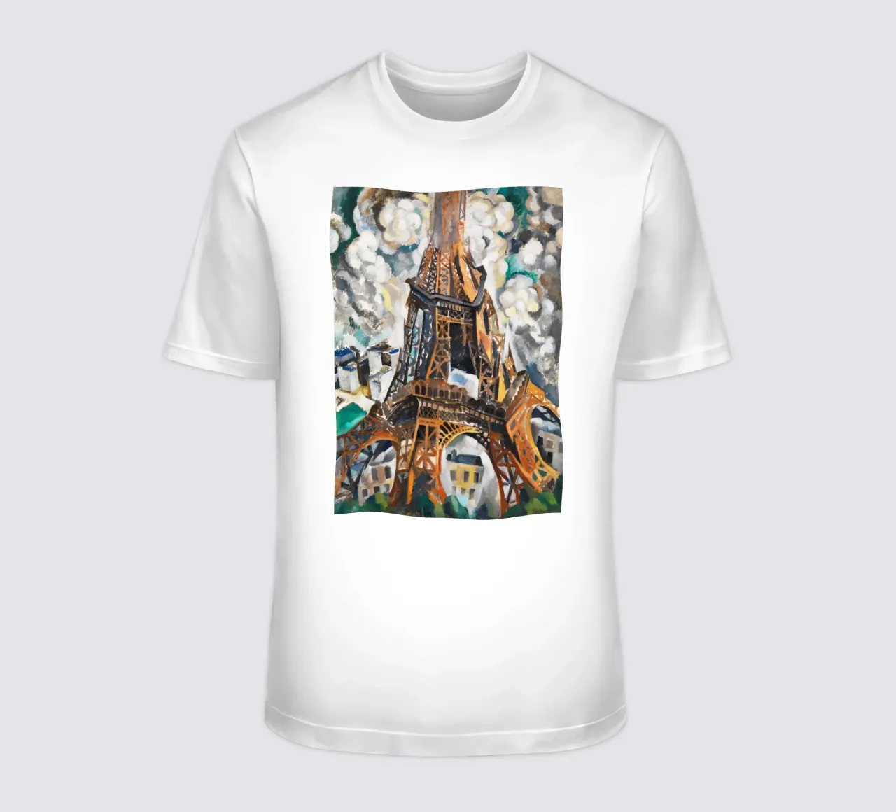 La Torre Eiffel di Robert Delaunay t-shirt da Venus Art