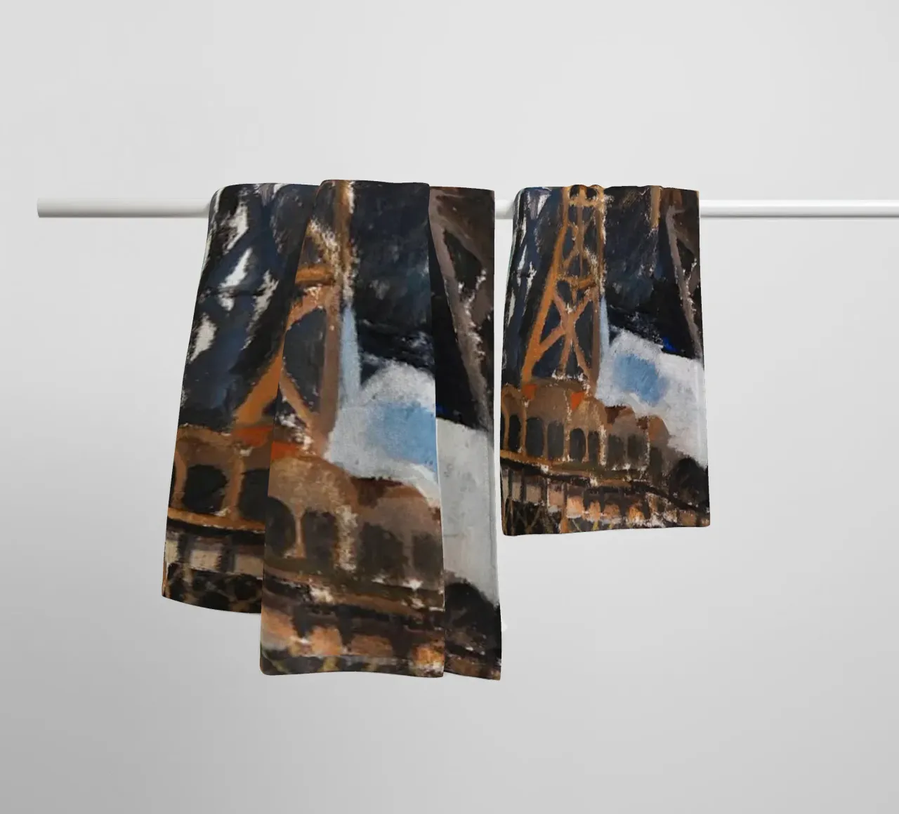 La Torre Eiffel di Robert Delaunay asciugamano da bagno da Venus Art