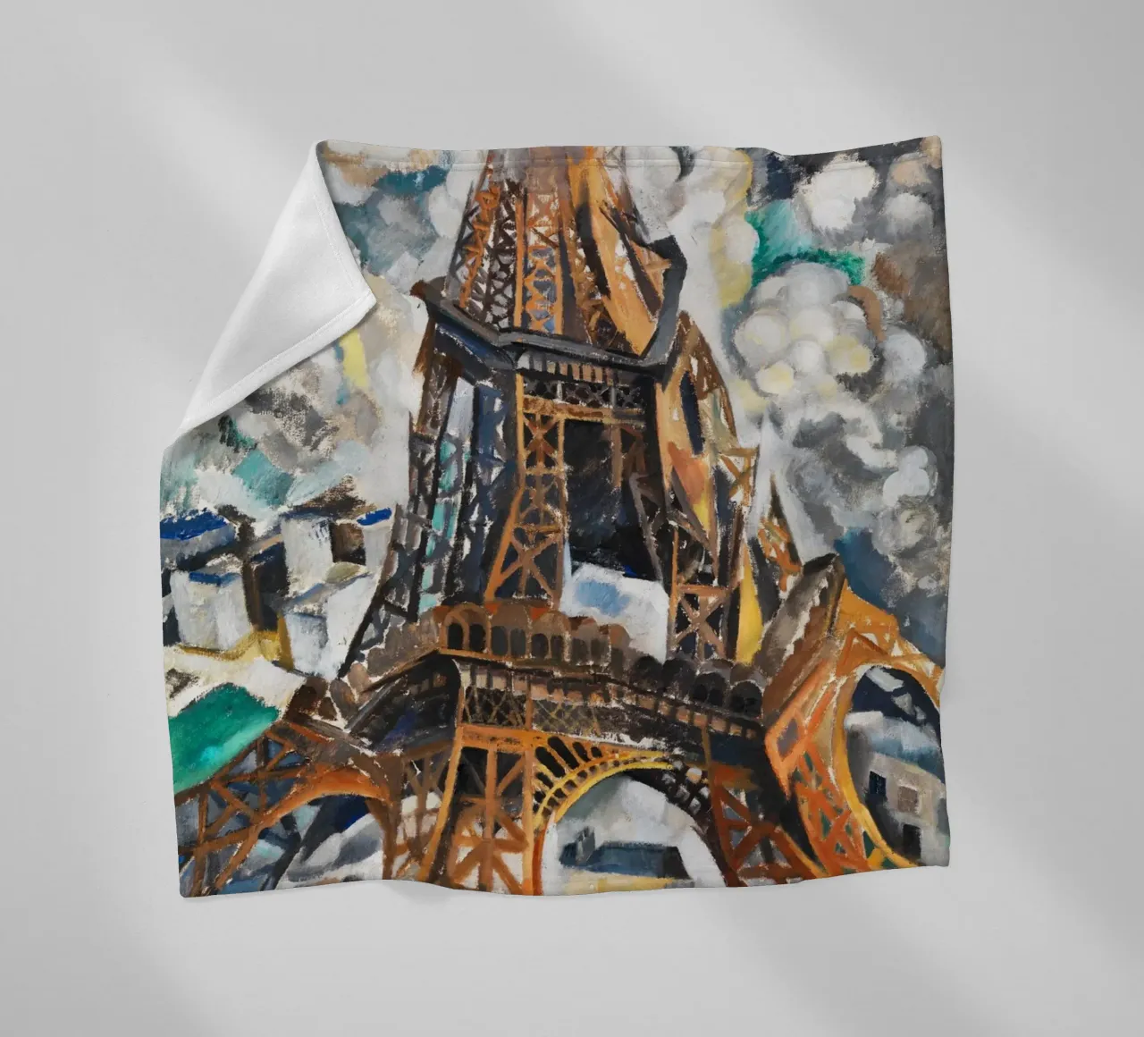 La Torre Eiffel di Robert Delaunay coperta in pile da Venus Art