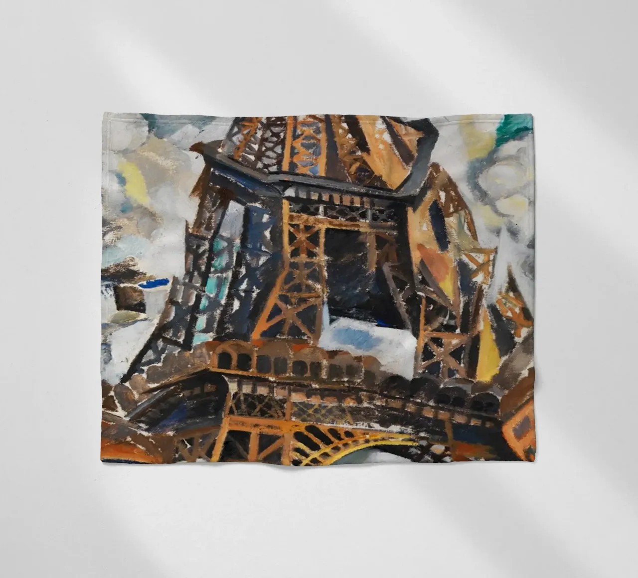 La Torre Eiffel di Robert Delaunay coperta in pile da Venus Art