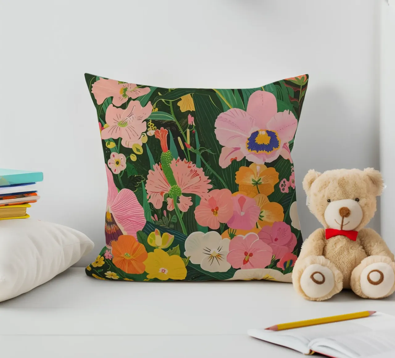 Retro Floral Art cuscino da Gypsy Galleria