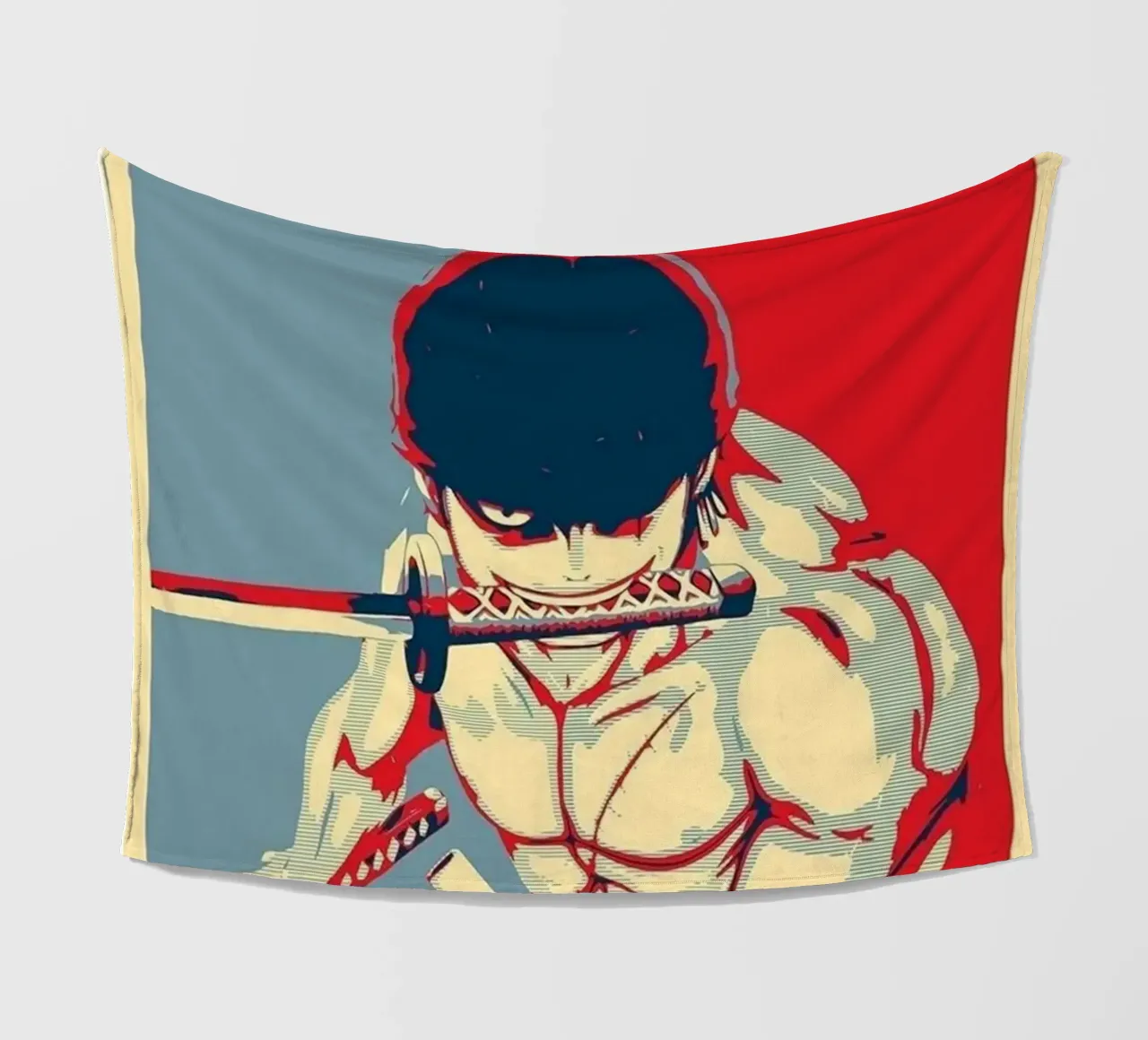 Zoro fleece blanket by Waylons Studio