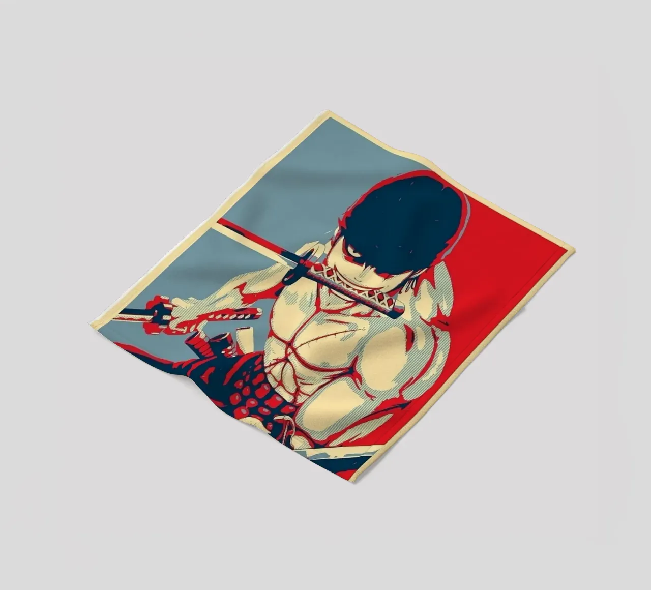 Zoro fleece blanket by Waylons Studio