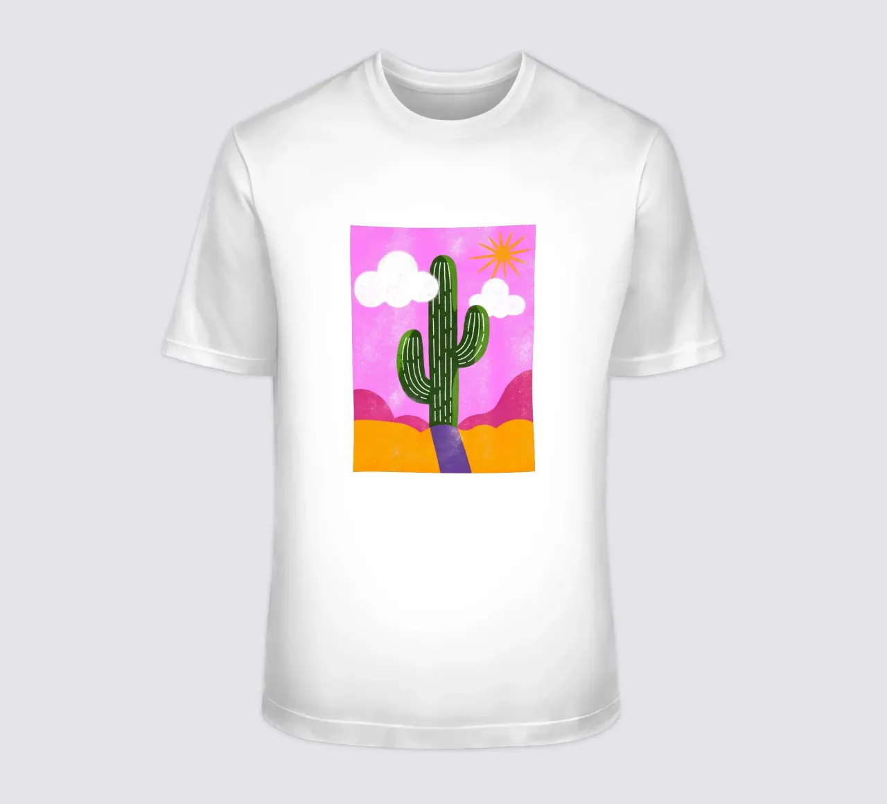 Cactus e sole Retro Pop t-shirt da THE LATEST SHOP