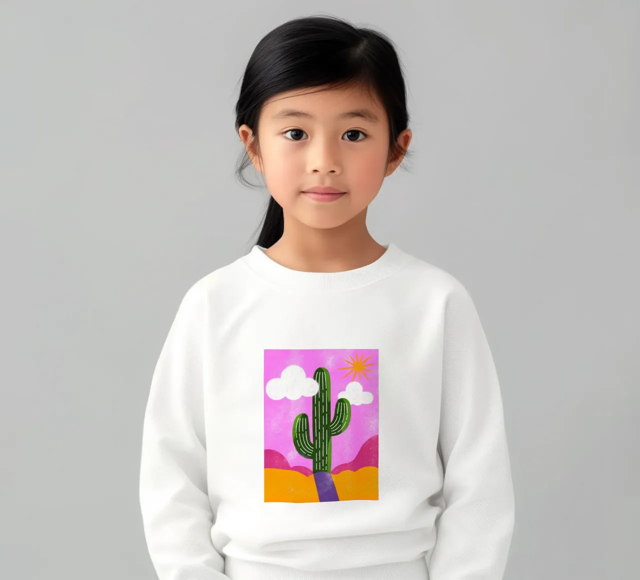 Cactus e sole Retro Pop felpa bambino da THE LATEST SHOP
