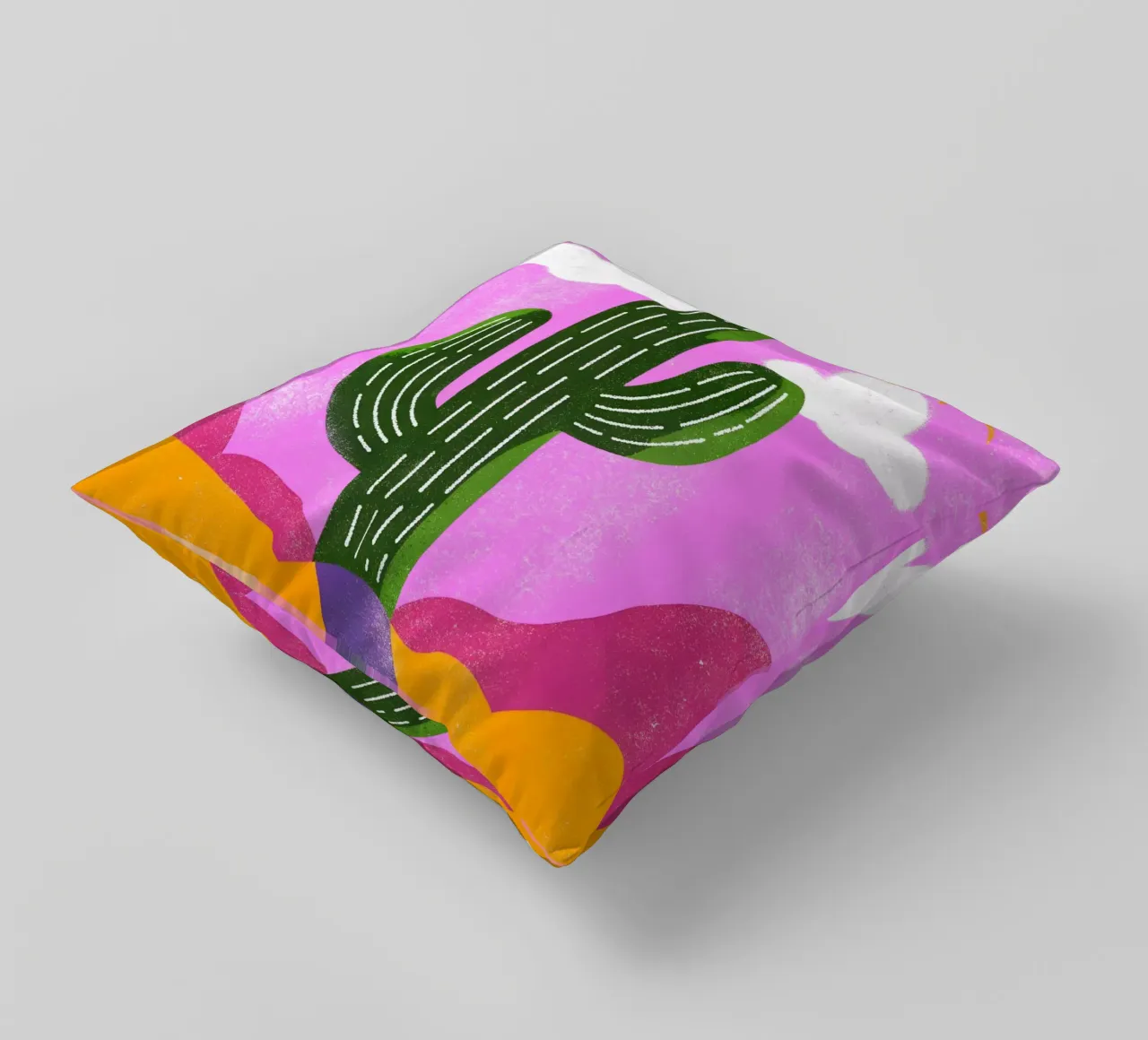 Cactus e sole Retro Pop cuscino da THE LATEST SHOP