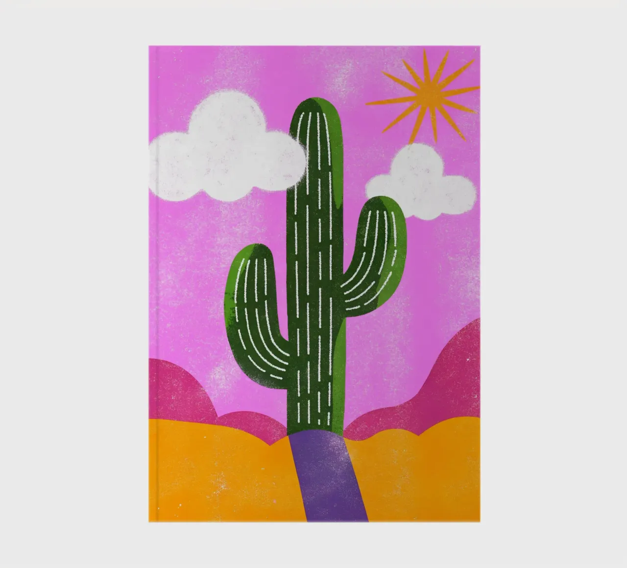 Cactus And Sun Retro Pop notebook by THE LATEST SHOP