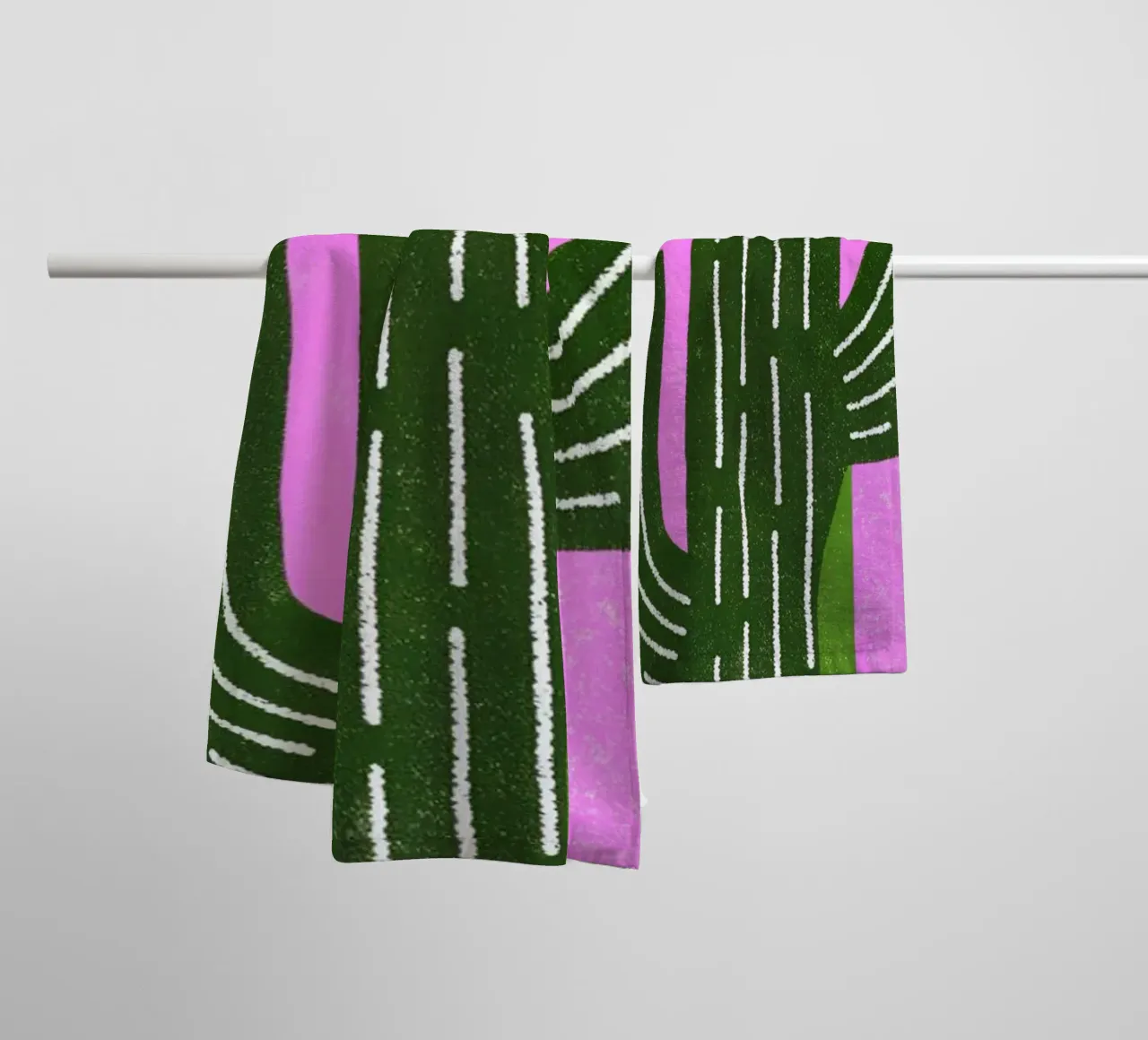 Cactus e sole Retro Pop asciugamano da bagno da THE LATEST SHOP