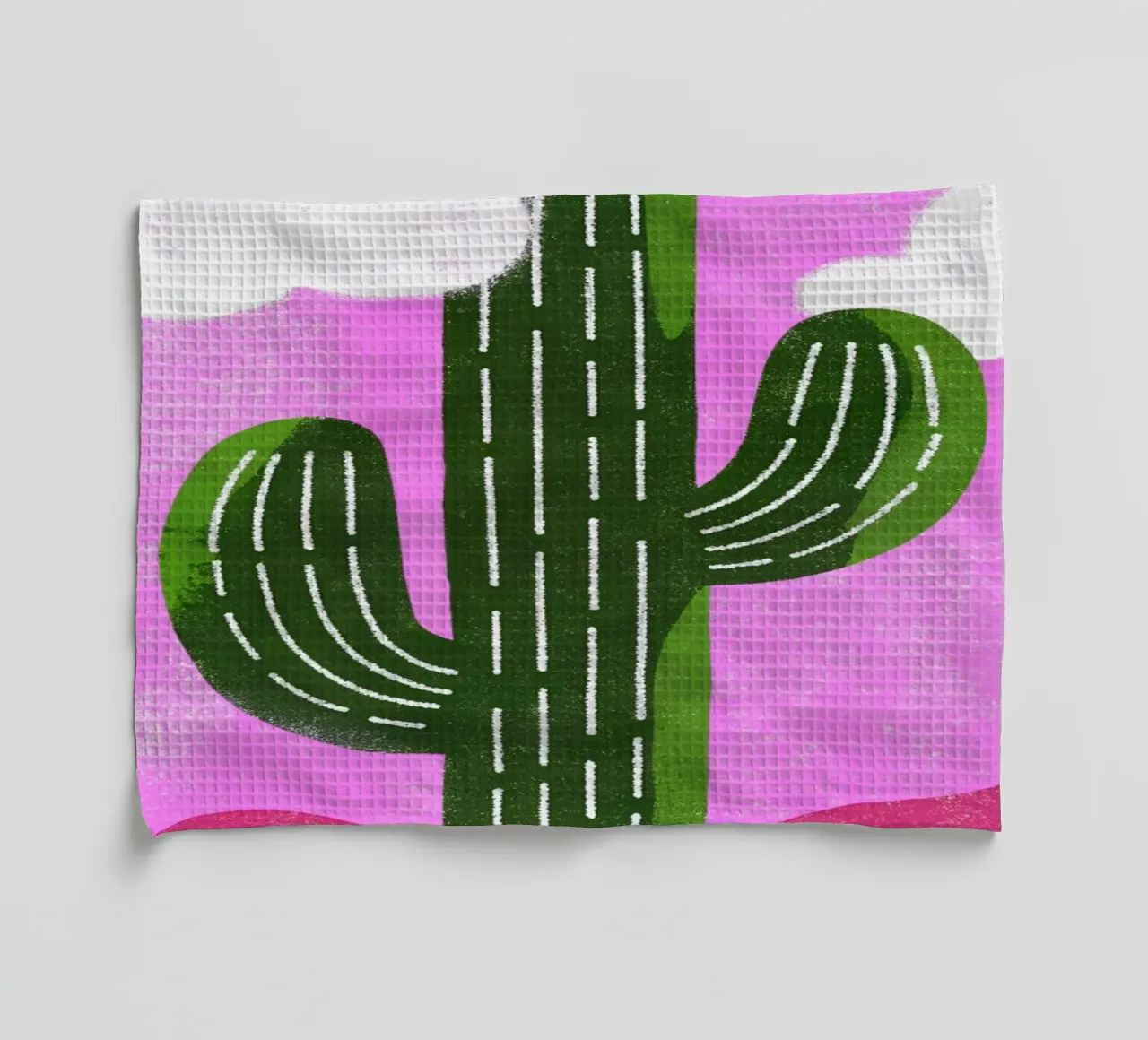 Cactus e sole Retro Pop canovaccio da cucina da THE LATEST SHOP