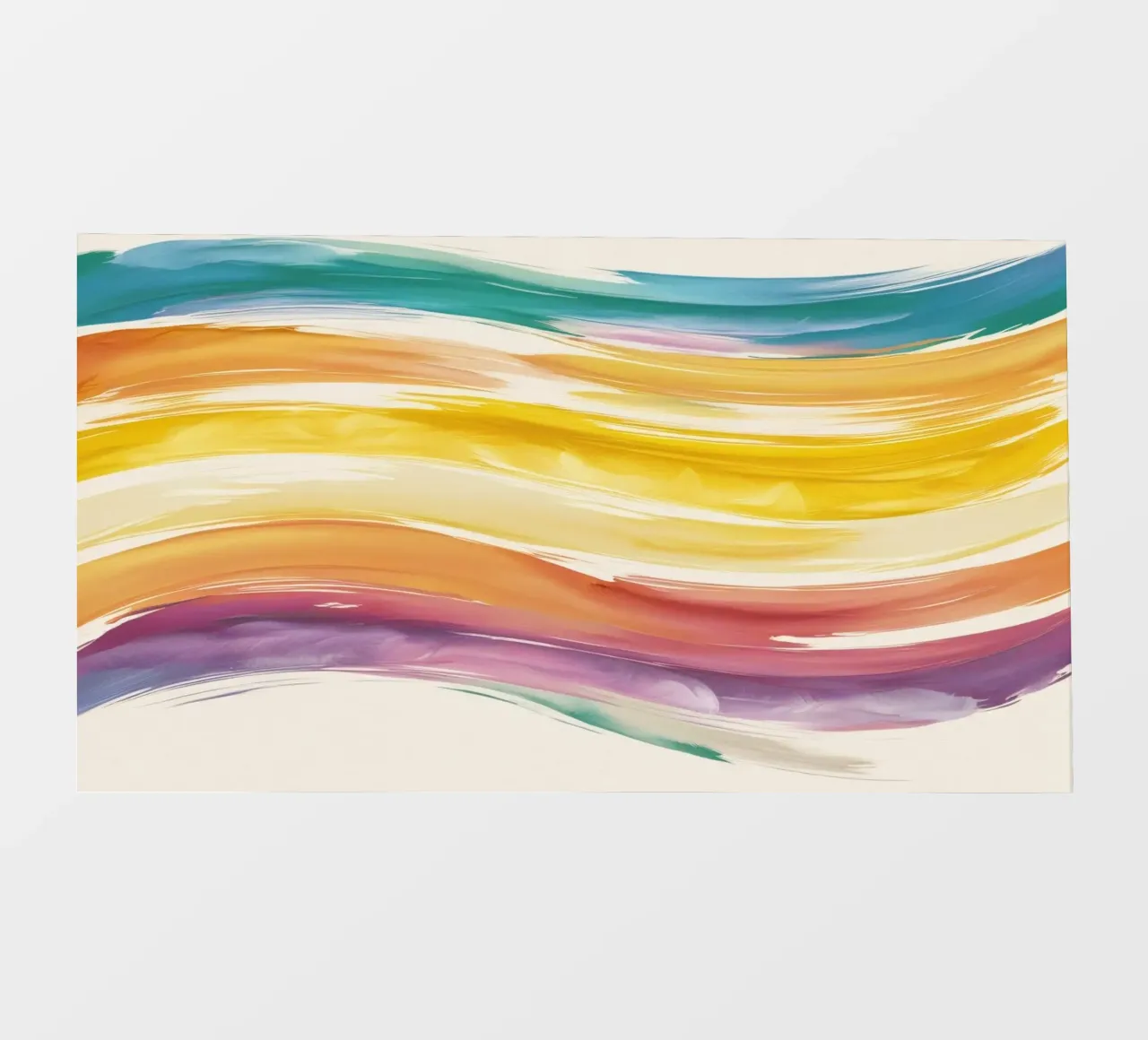 Onde colorate astratte ad acquerello dai toni caldi pellicola backlit da DesignDoodle