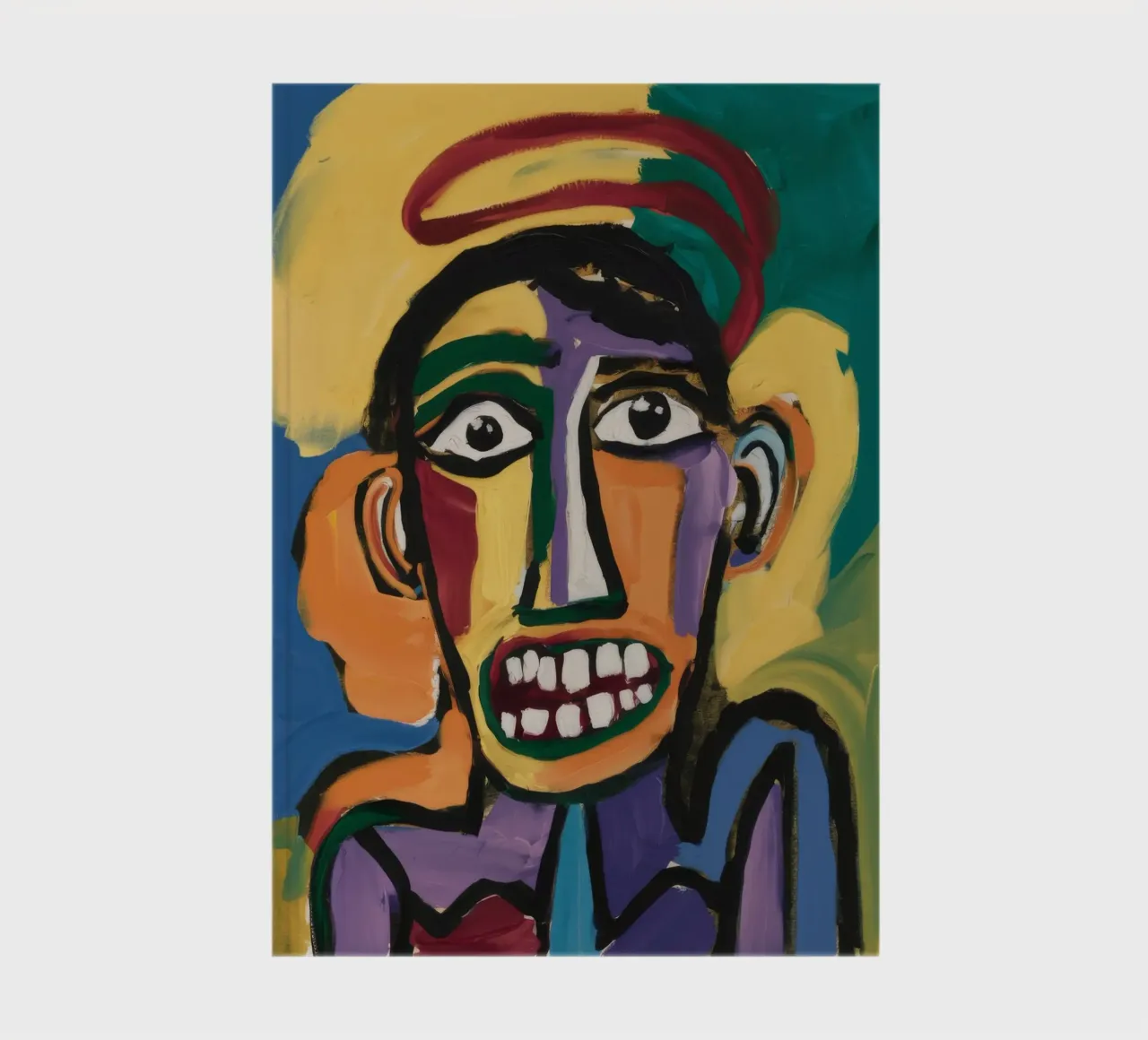 Colorful Abstract Portrait notebook by Muse Fragments