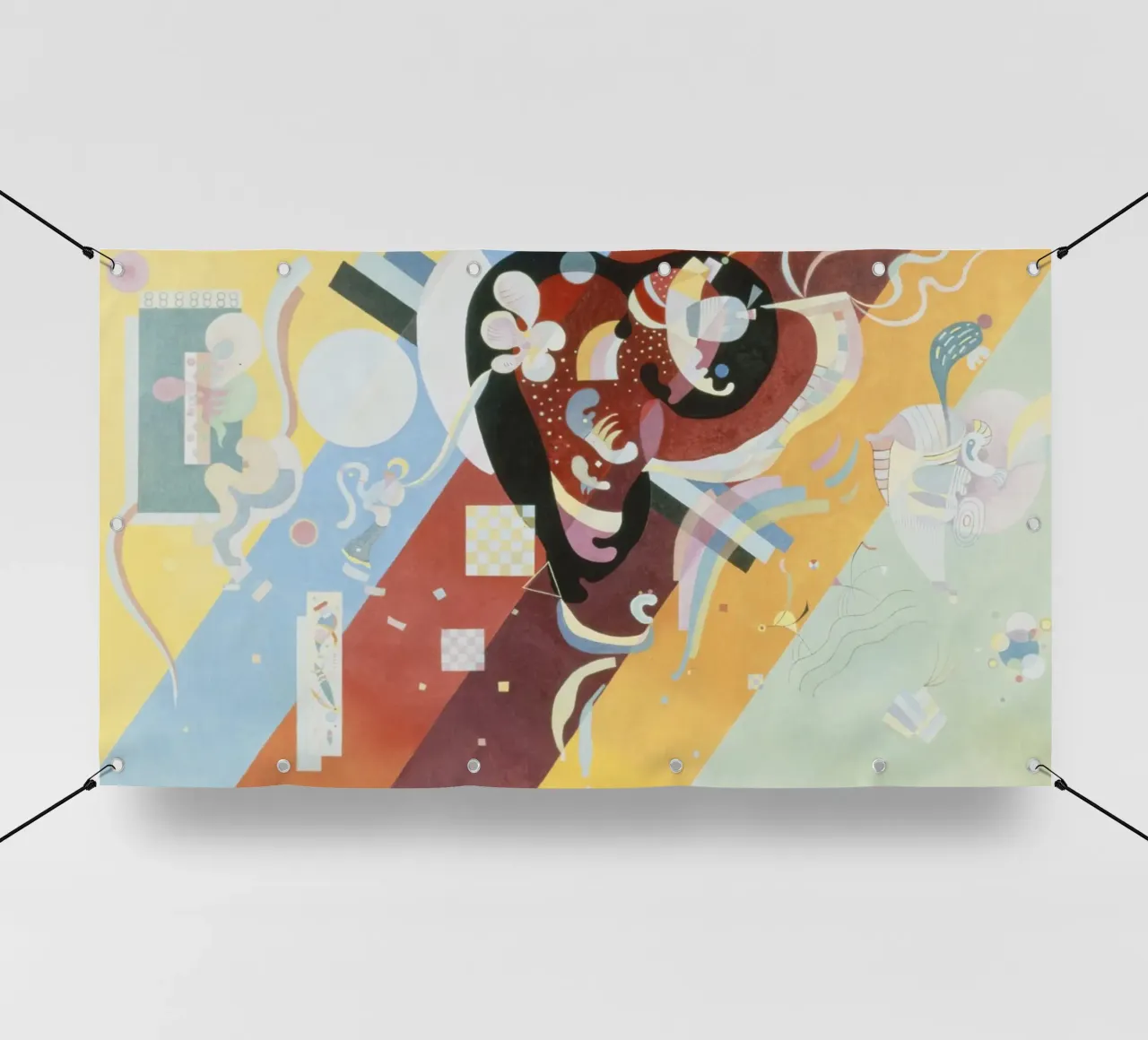 Wassily Kandinsky’s Composition IX telo in pvc da Venus Art