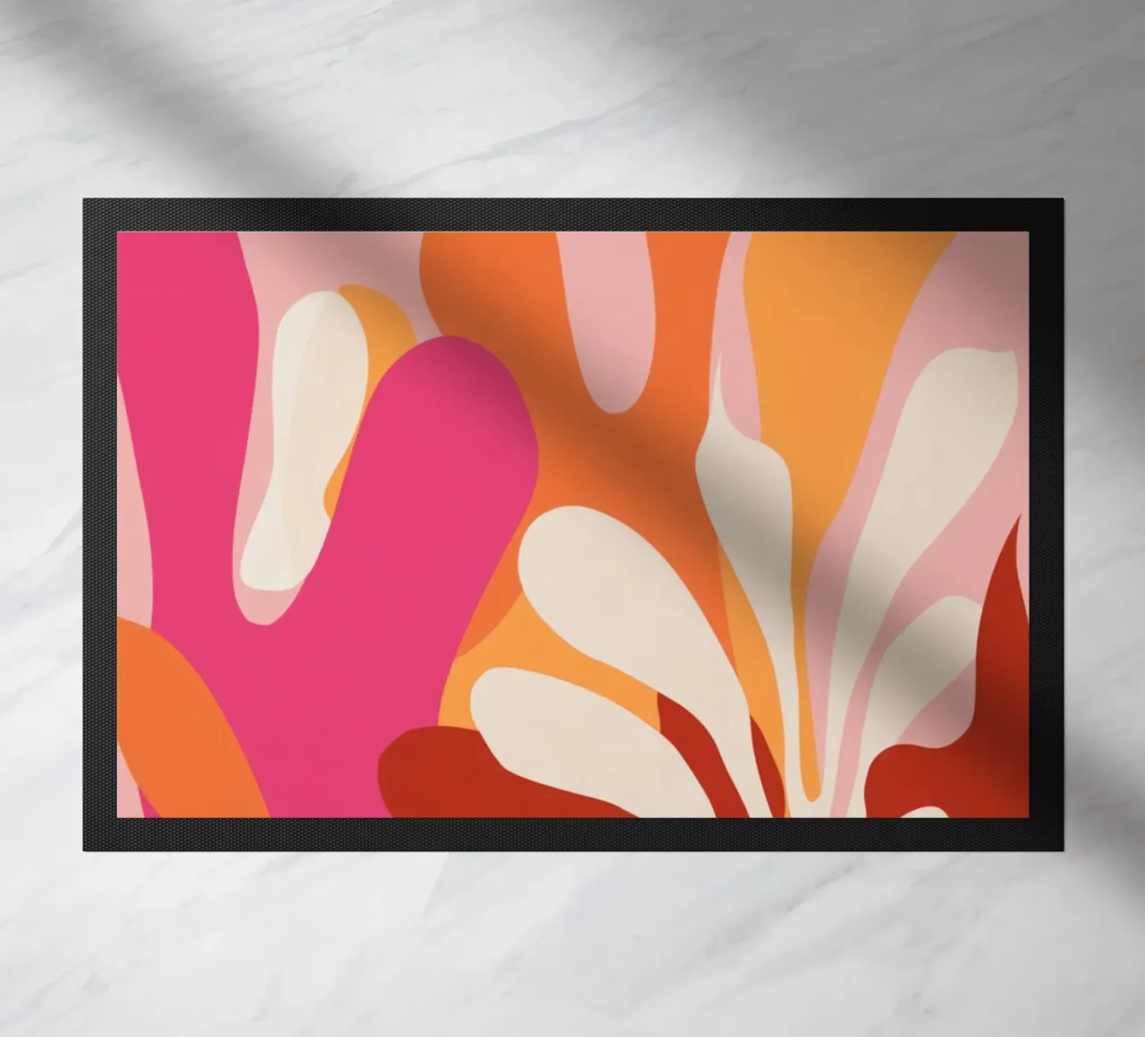 Pink and Orange Abstract zerbino da Gypsy Galleria