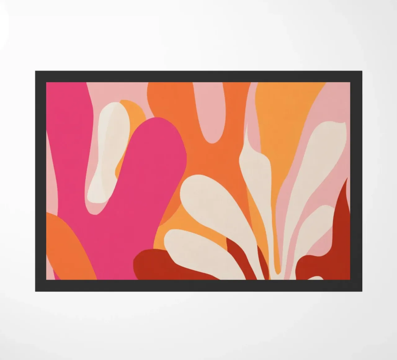 Pink and Orange Abstract zerbino da Gypsy Galleria