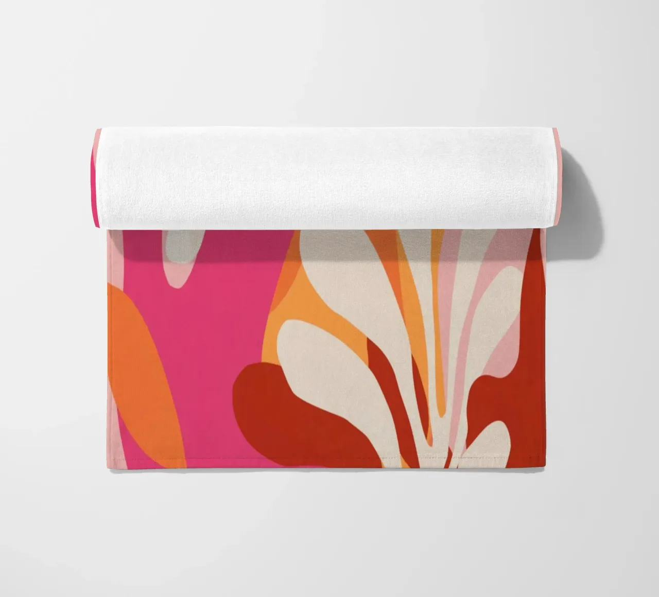 Pink and Orange Abstract telo mare da Gypsy Galleria