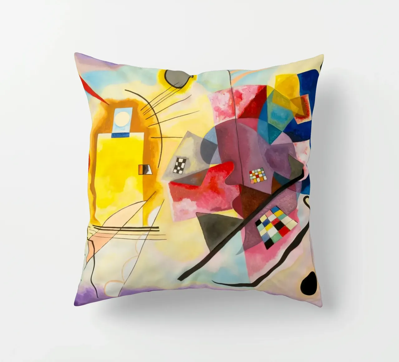 Le jaune-rouge-bleu de Wassily Kandinsky coussin de Venus Art