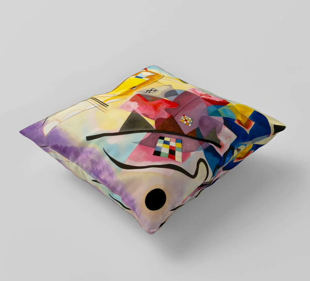Le jaune-rouge-bleu de Wassily Kandinsky coussin de Venus Art