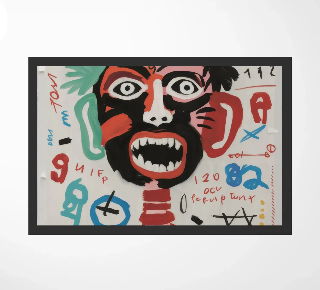 Symbolic Abstract Composition doormat by Muse Fragments