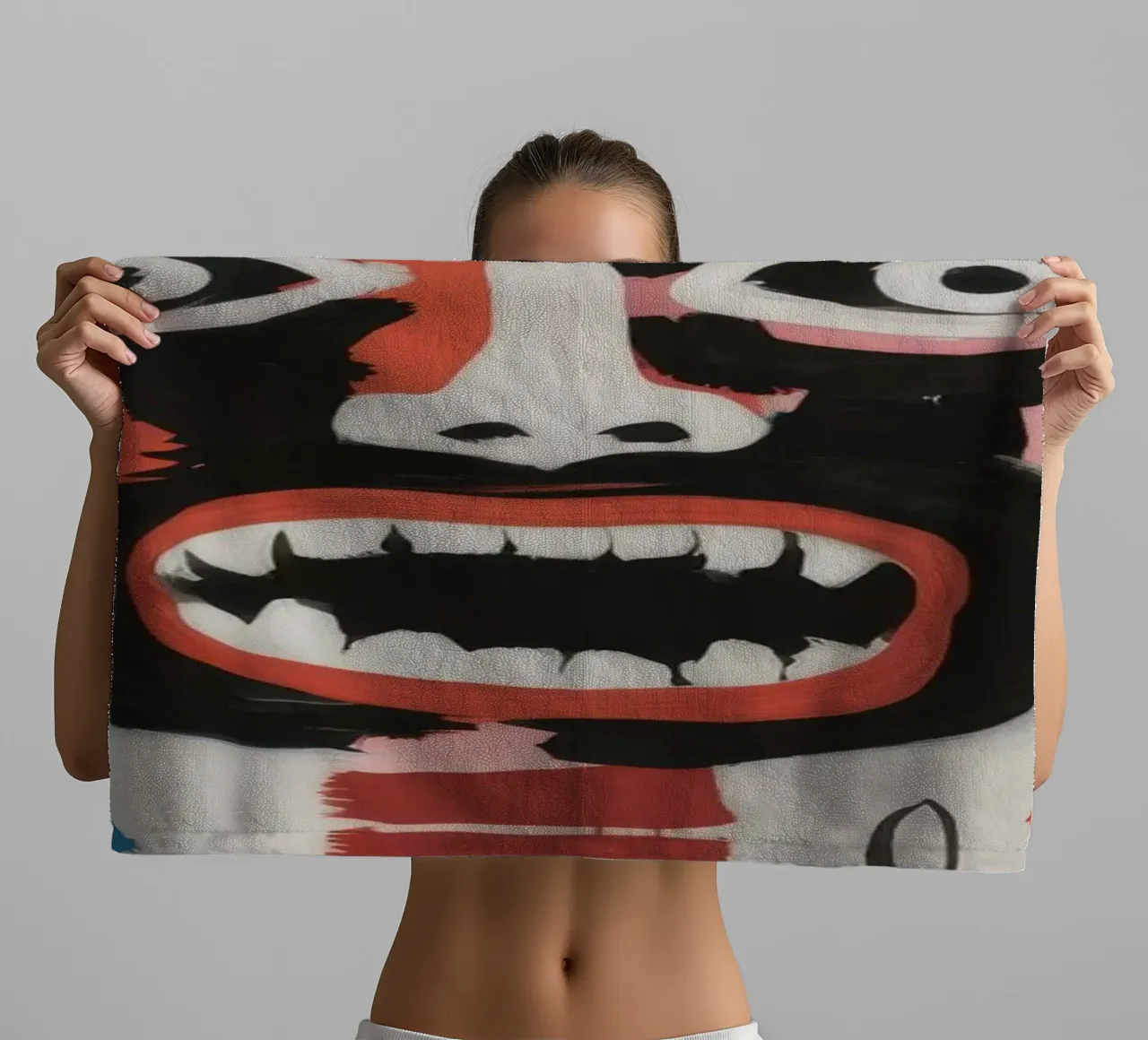 Symbolic Abstract Composition towel by Muse Fragments