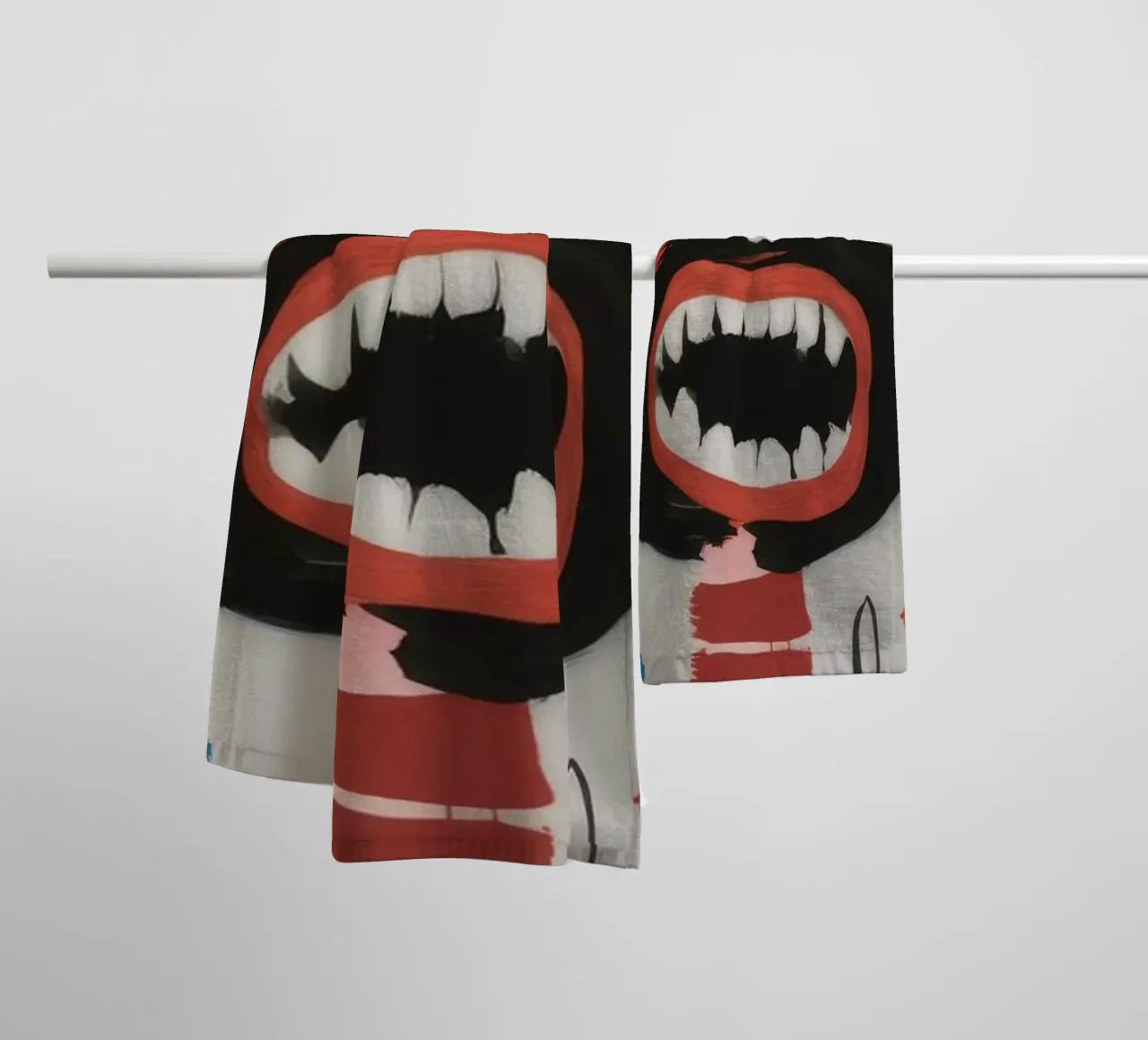 Symbolic Abstract Composition towel by Muse Fragments