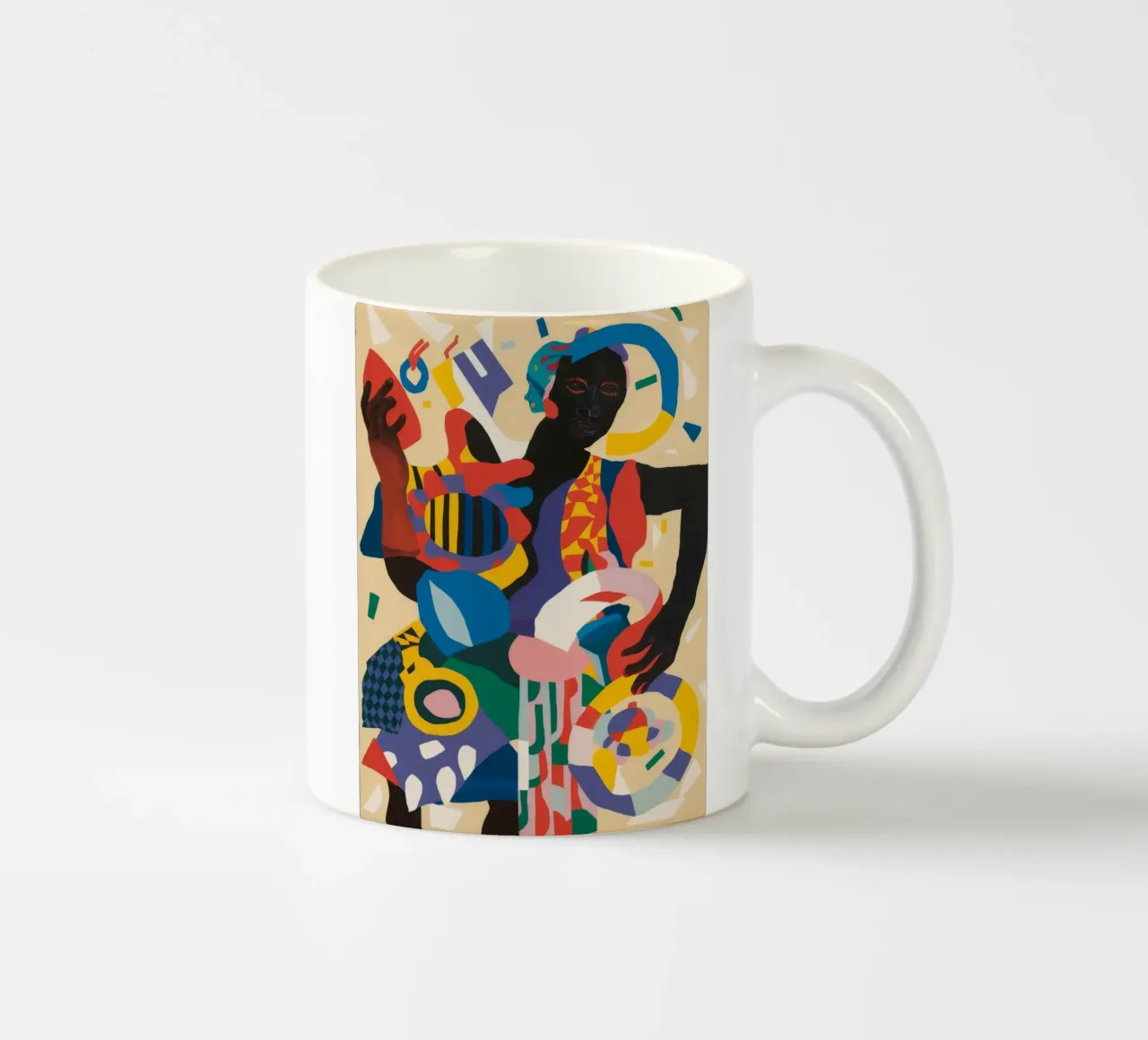 Dynamic Cultural Expression ceramic mug by Muse Fragments