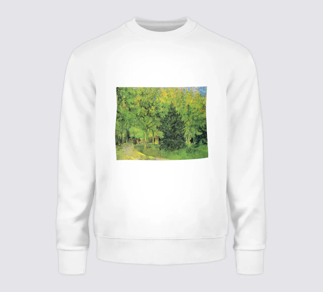 Il sentiero di Vincent van Gogh nel parco di Arles con i camminatori felpa da Van Gogh Prints