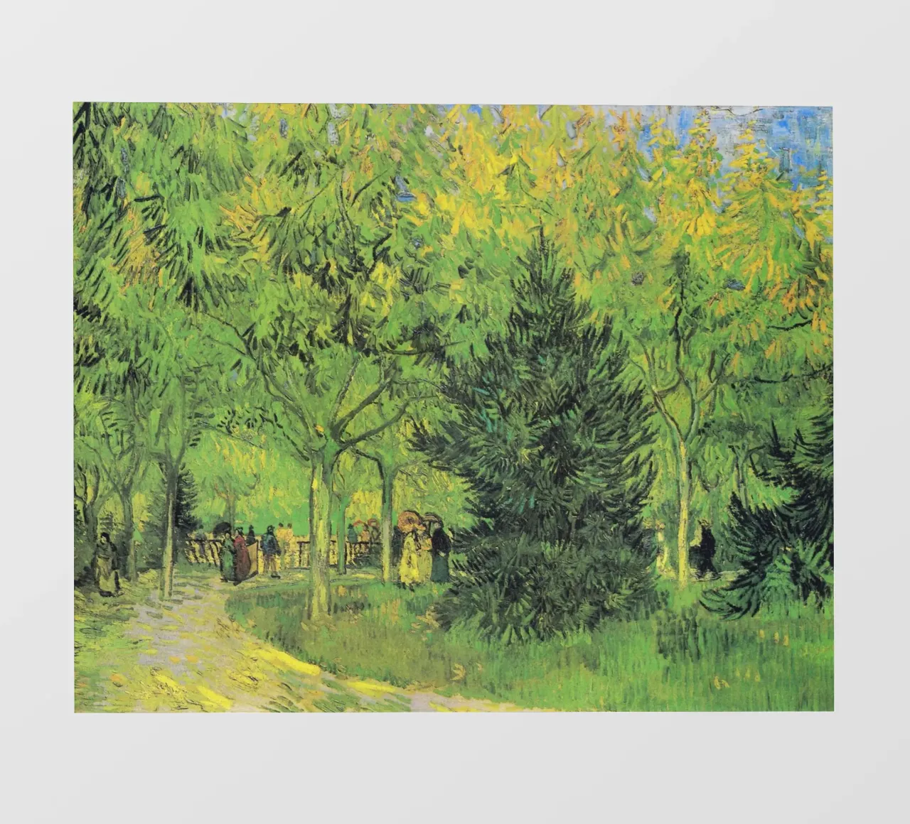 Il sentiero di Vincent van Gogh nel parco di Arles con i camminatori telo in pvc da Van Gogh Prints