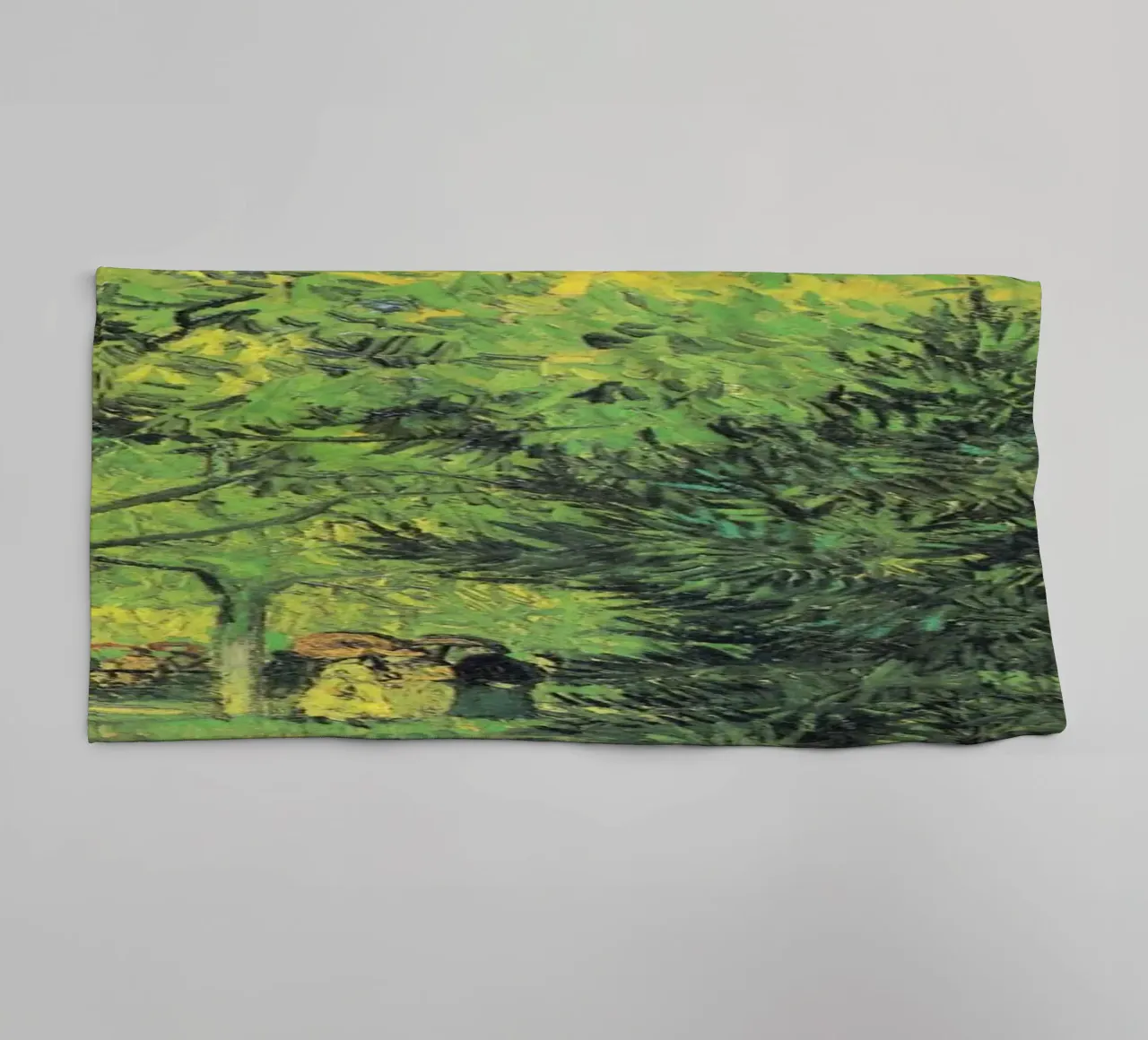 Il sentiero di Vincent van Gogh nel parco di Arles con i camminatori asciugamano da bagno da Van Gogh Prints