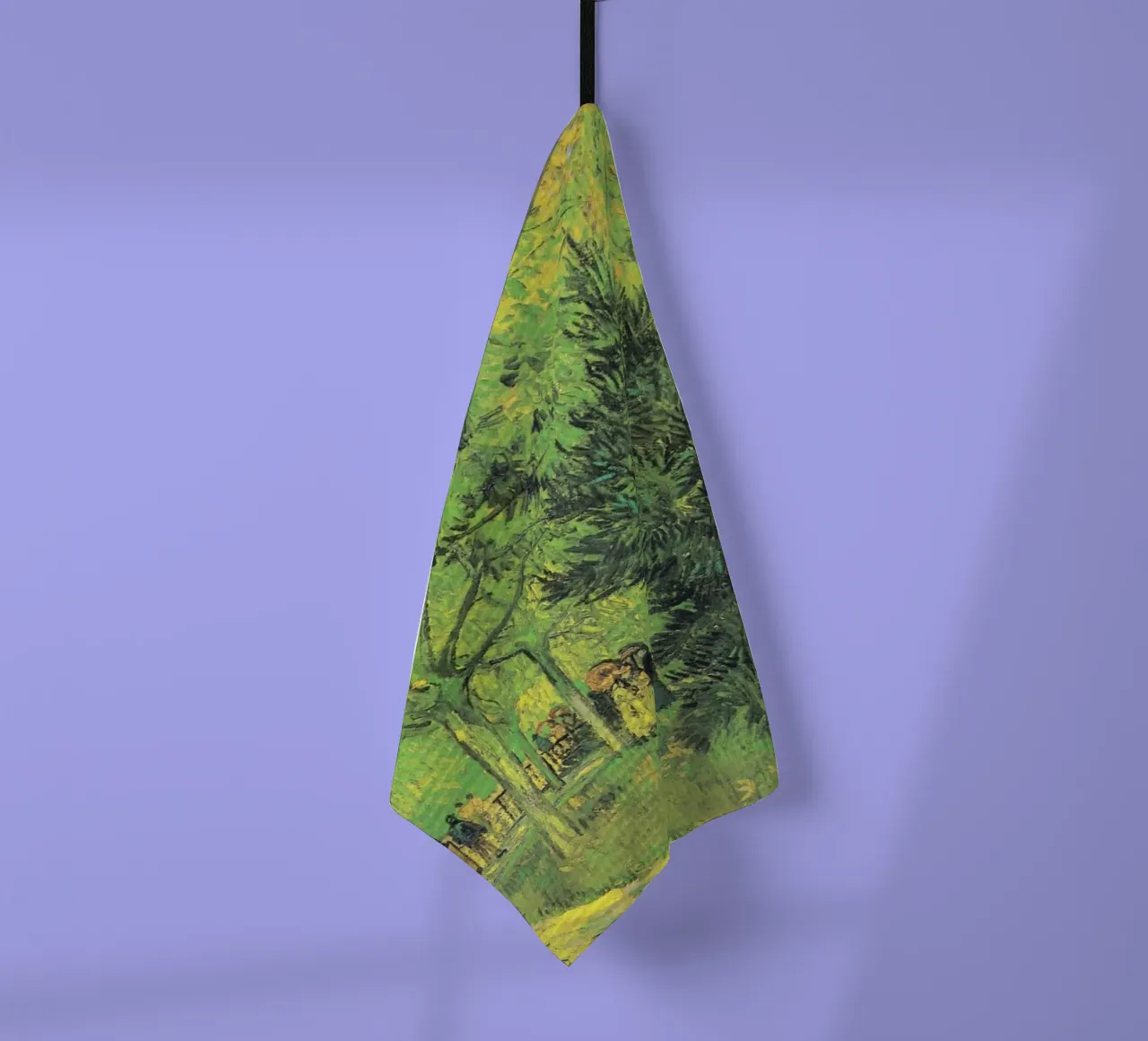Il sentiero di Vincent van Gogh nel parco di Arles con i camminatori canovaccio da cucina da Van Gogh Prints