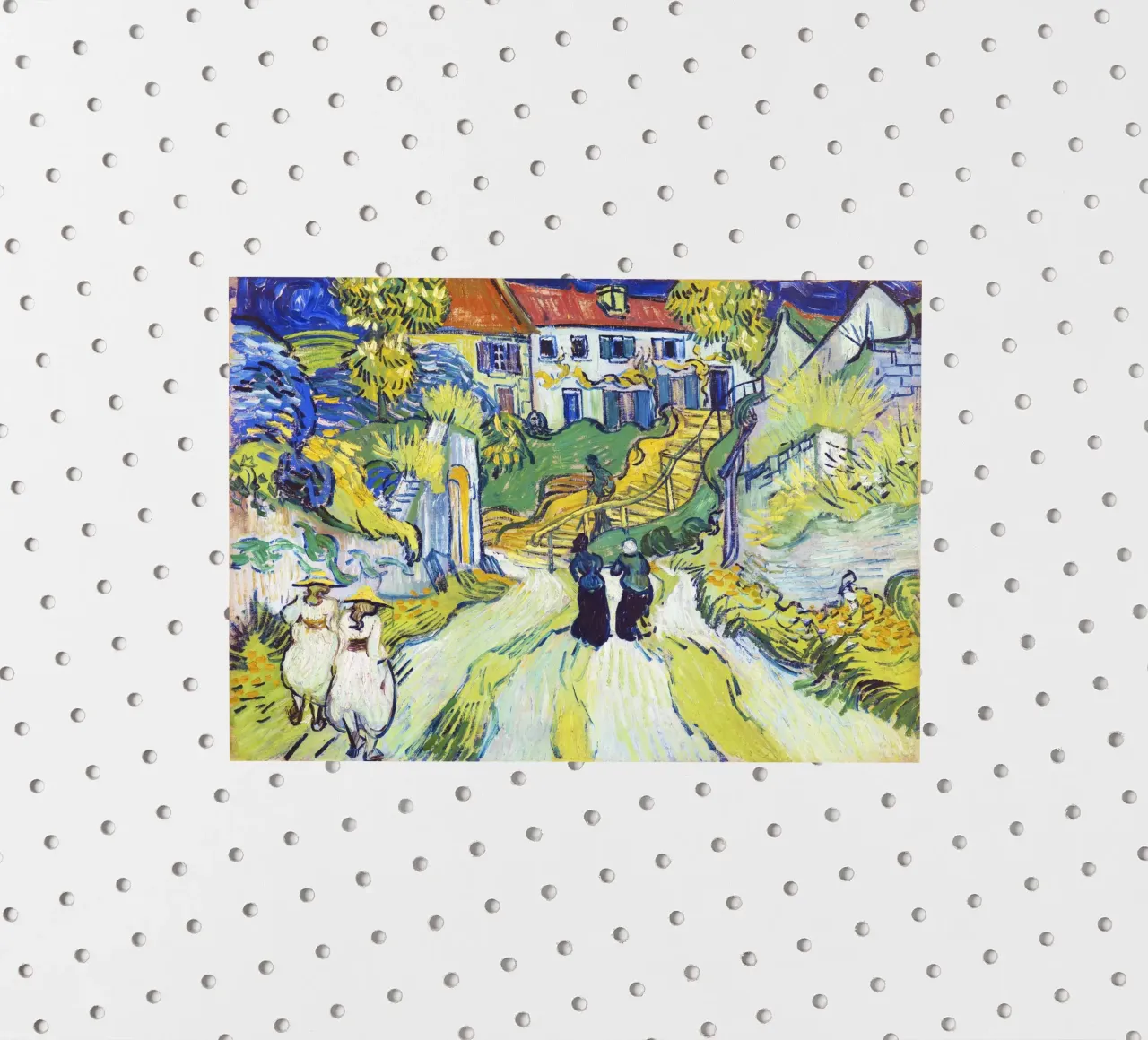 Vincent van Gogh's Stairway at Auvers (1890) sticker by Van Gogh Prints