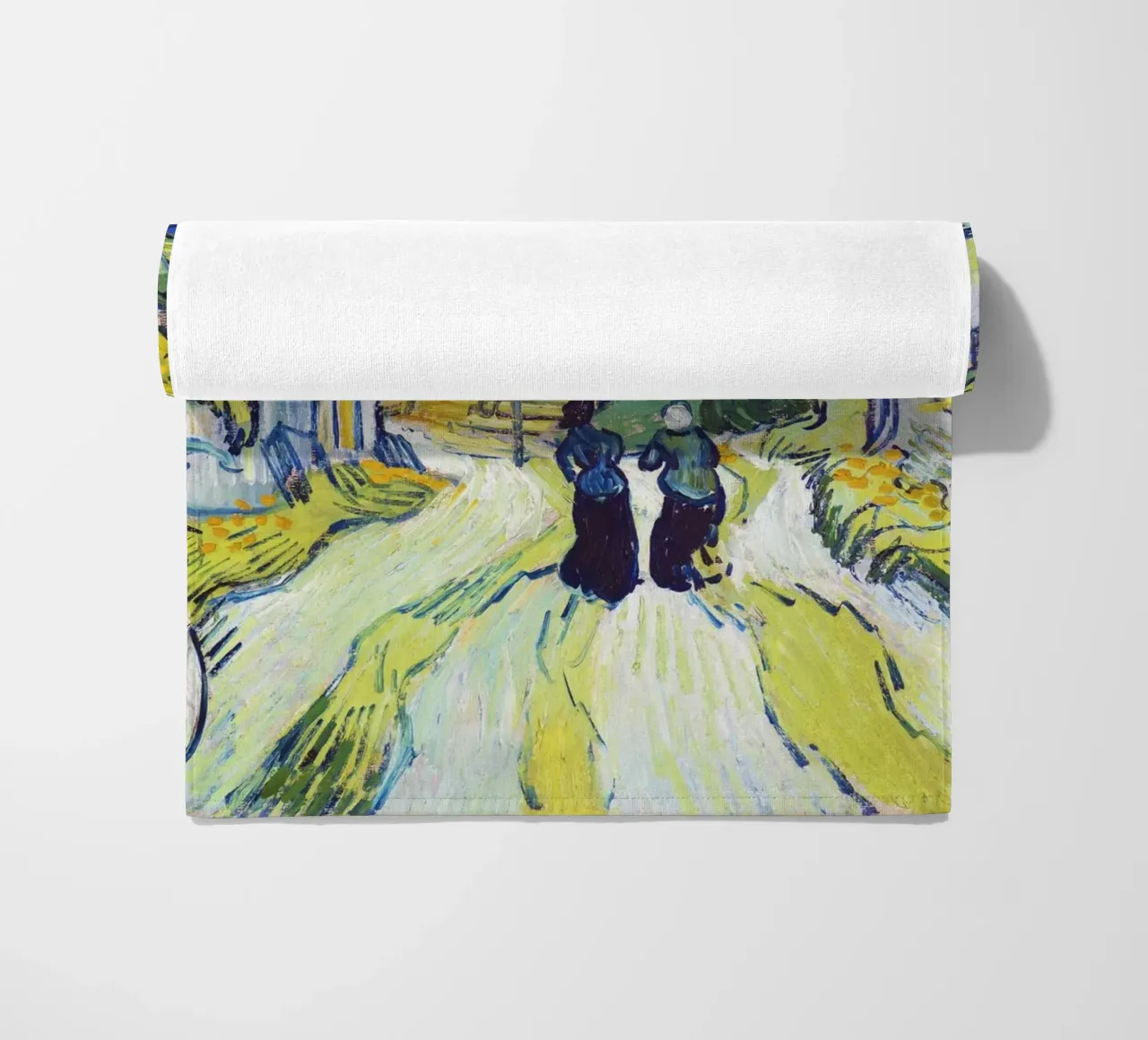 La scala di Auvers di Vincent van Gogh (1890) telo mare da Van Gogh Prints