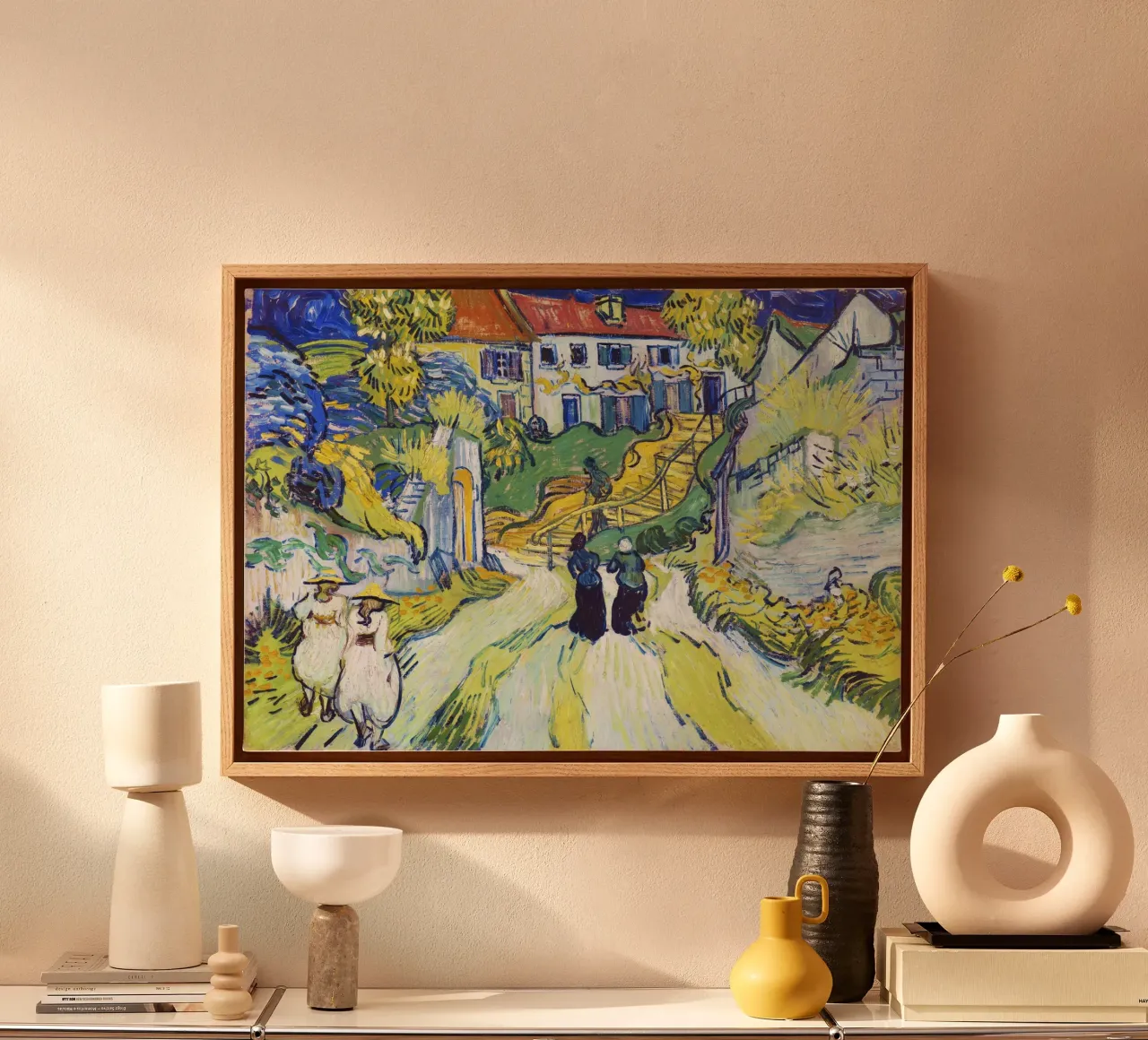 Vincent van Gogh's Stairway at Auvers (1890) canvas by Van Gogh Prints